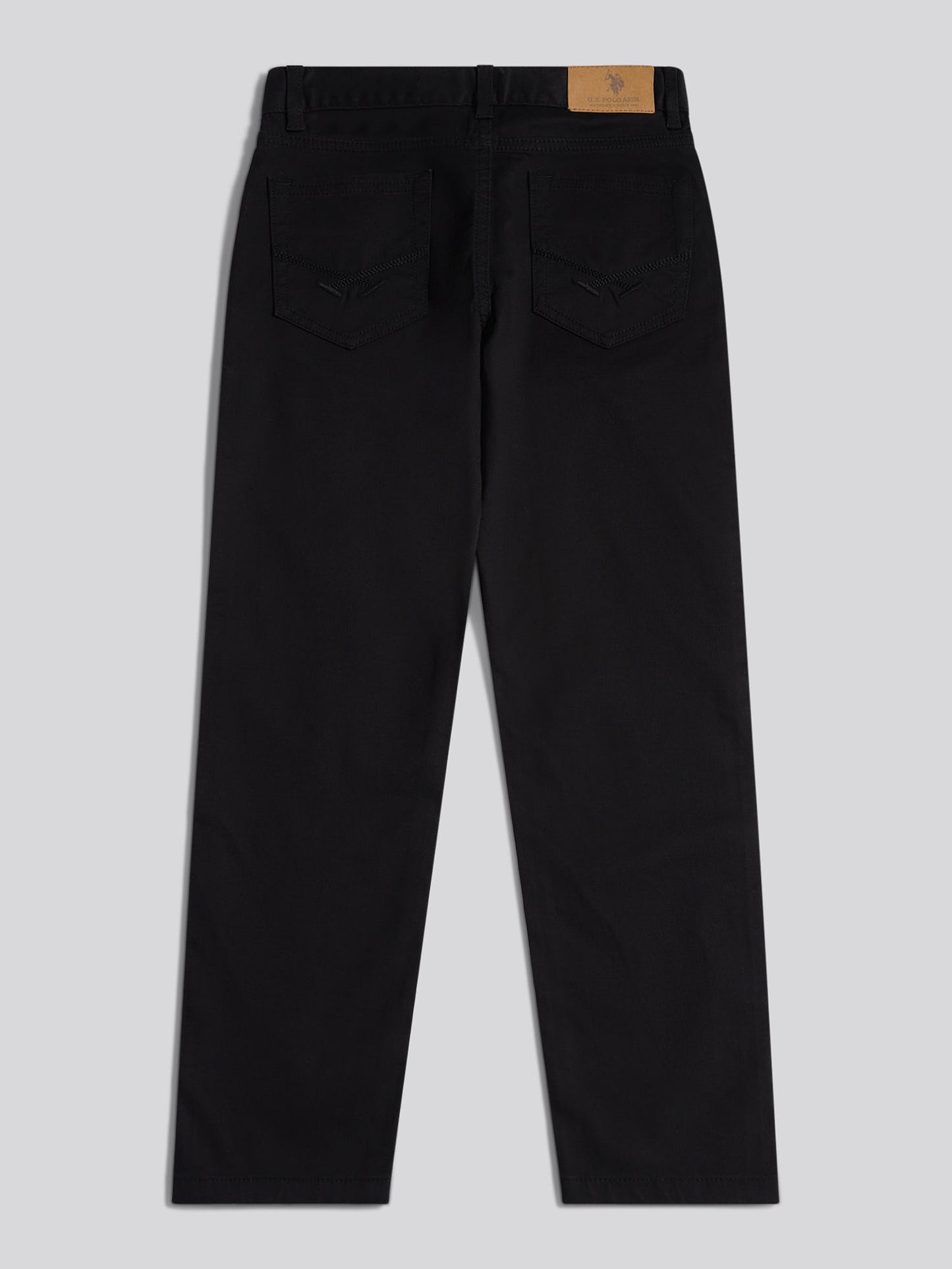 Boys Bedford Cord 5 Pocket Trouser in Black