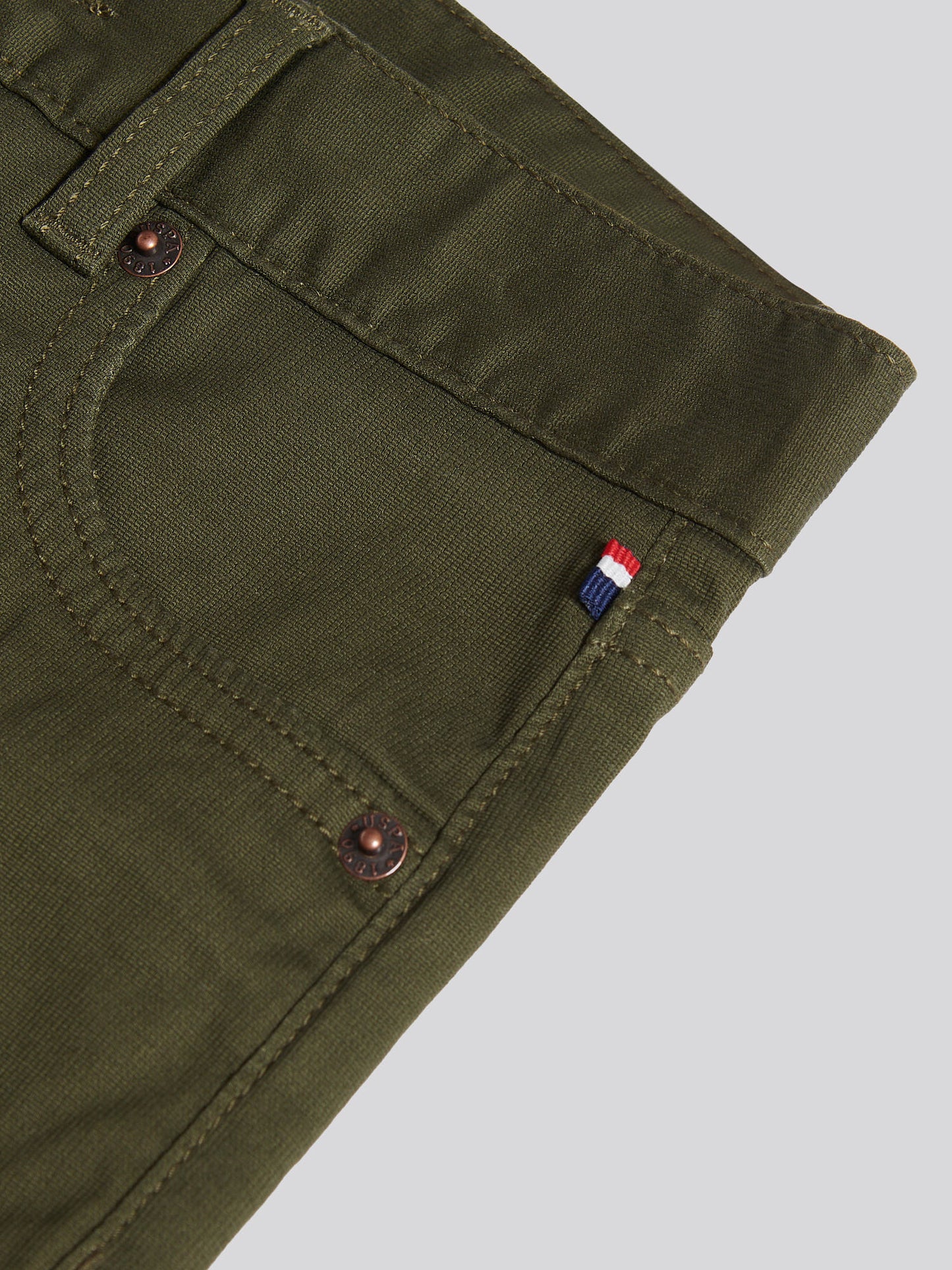 Boys Bedford Cord 5 Pocket Trouser in Forest Night