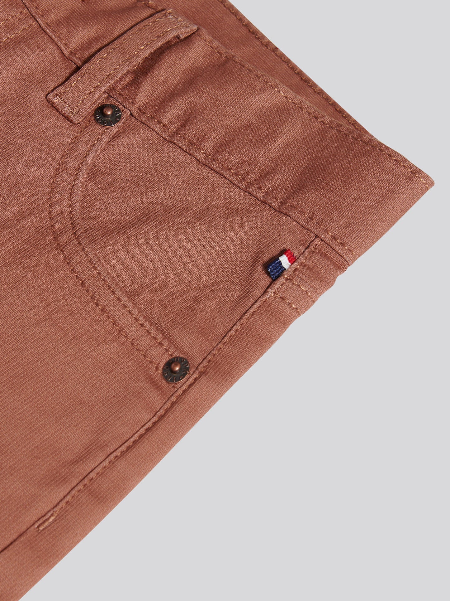 Boys Bedford Cord 5 Pocket Trouser in Rawhide