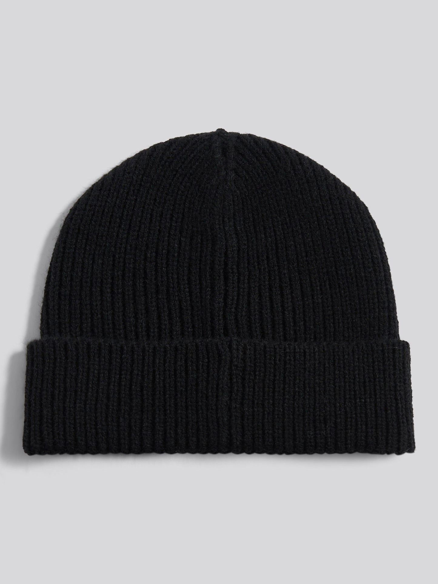 Boys Signature Double Horsemen Knit Beanie in Black
