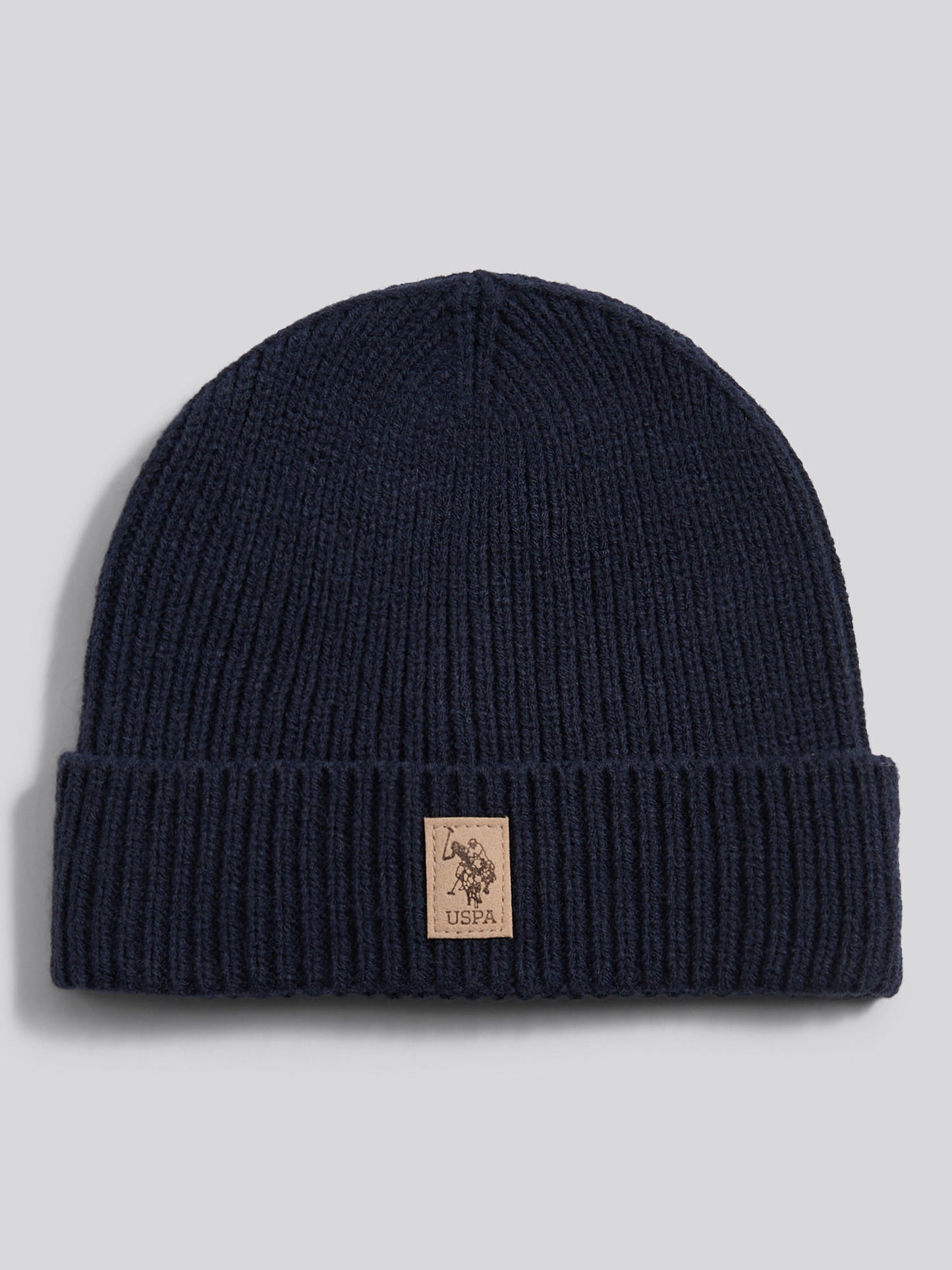 Boys Signature Double Horsemen Knit Beanie in Dark Sapphire Navy