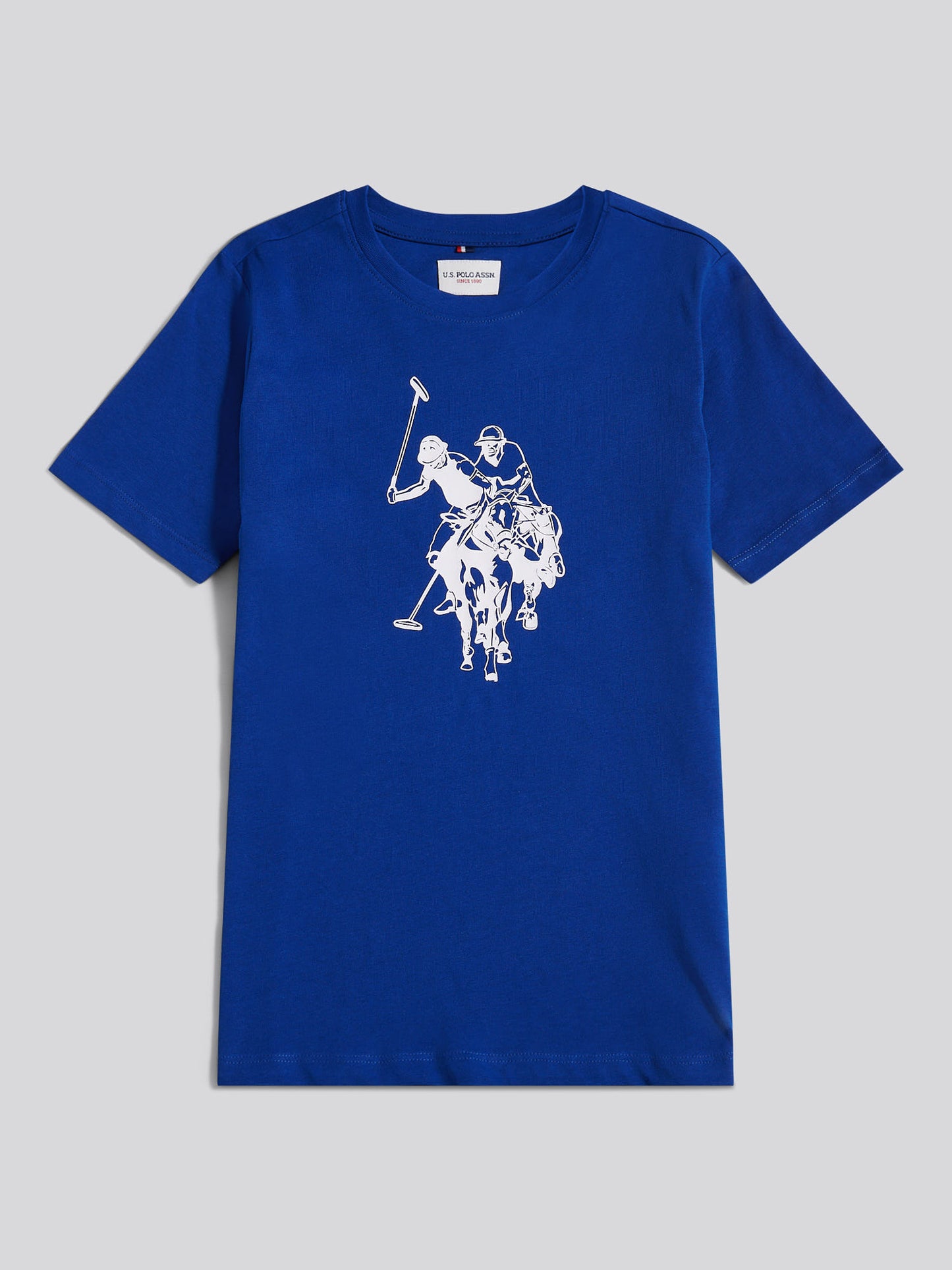 Boys Double Horsemen Graphic T-Shirt in Sodalite Blue