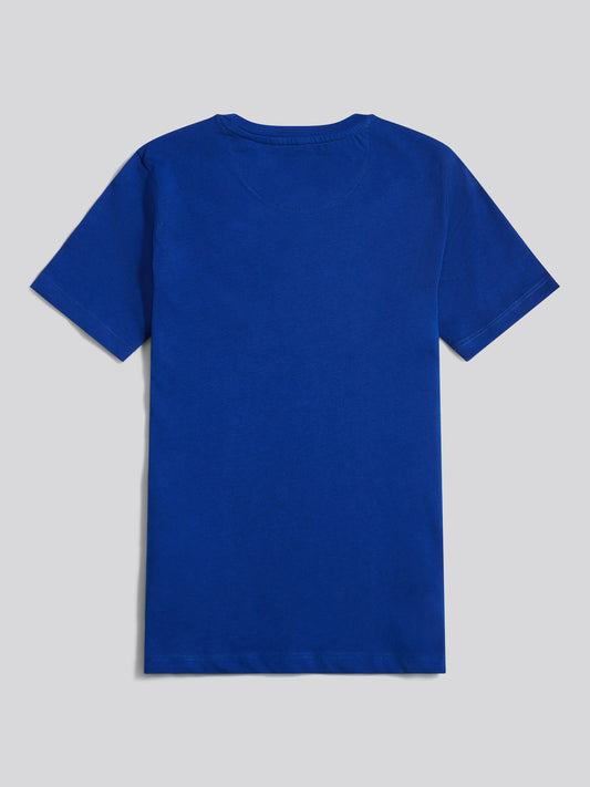 Boys Double Horsemen Graphic T-Shirt in Sodalite Blue