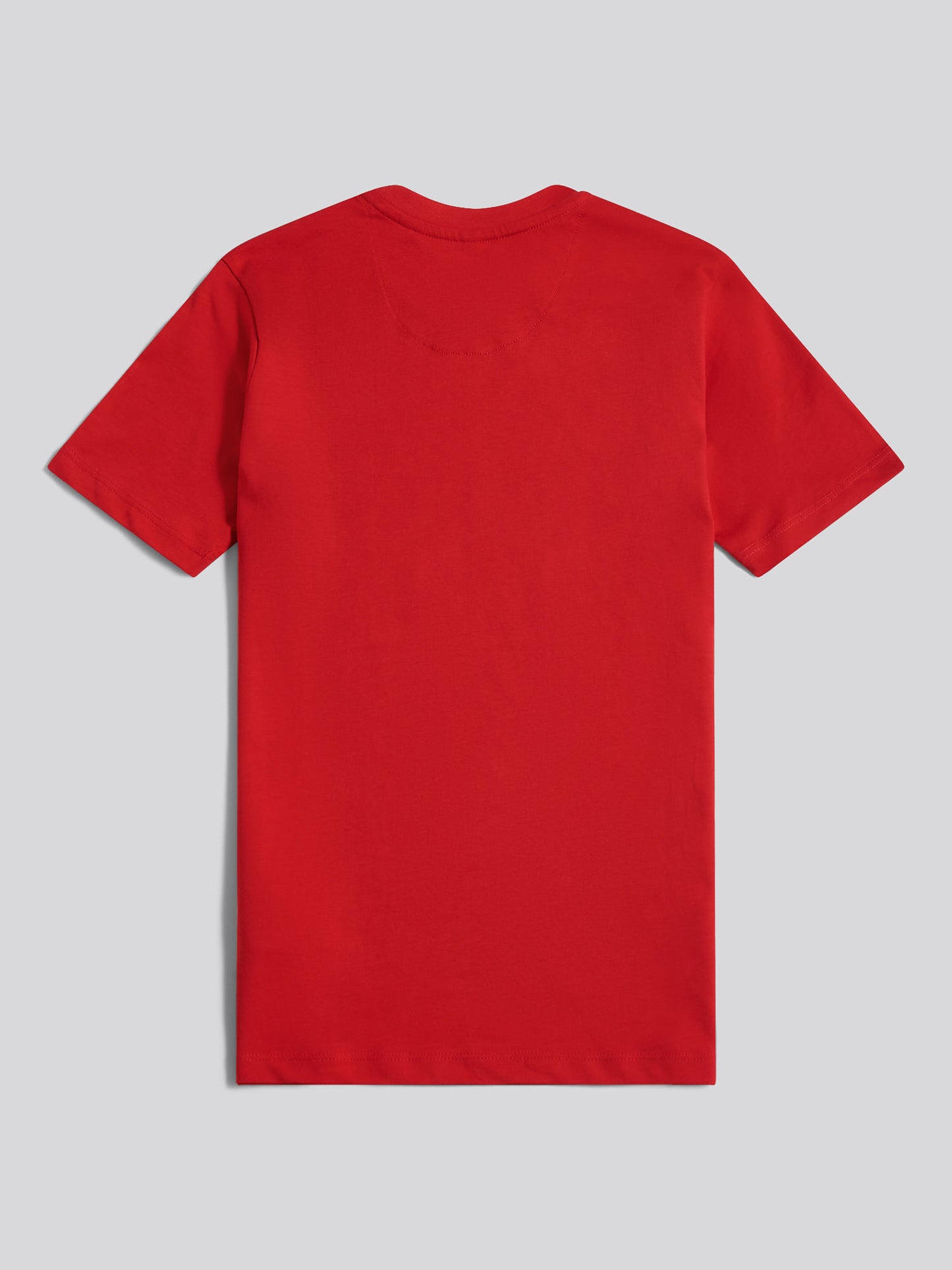 Boys Double Horsemen Graphic T-Shirt in Haute Red