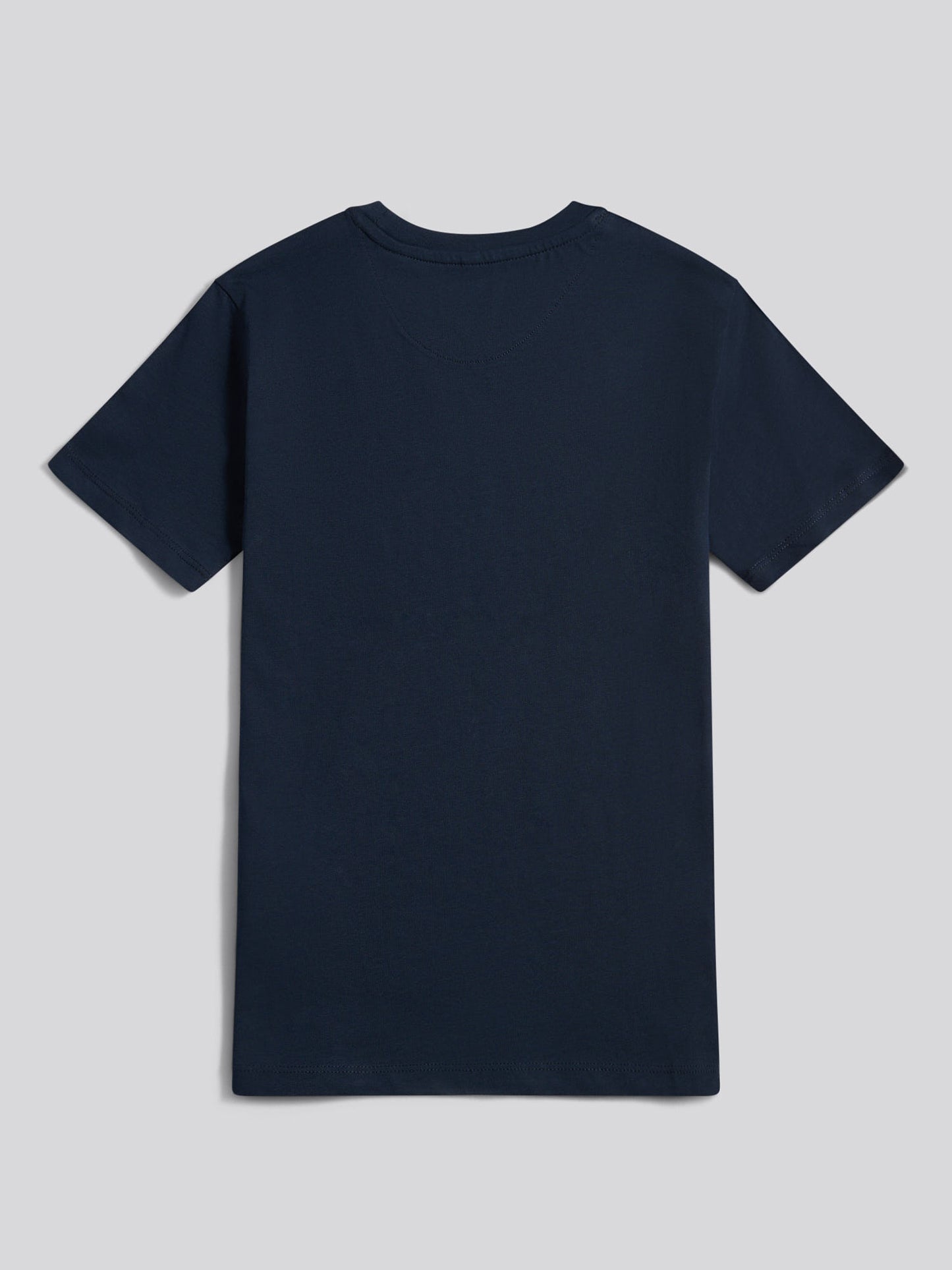 Boys Double Horsemen Graphic T-Shirt in Dark Sapphire Navy