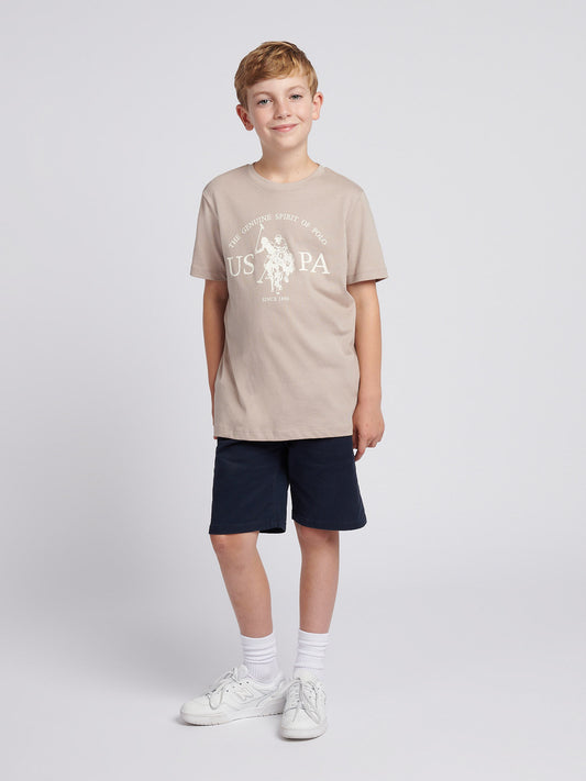 Boys USPA Print Graphic T-Shirt in Atmosphere