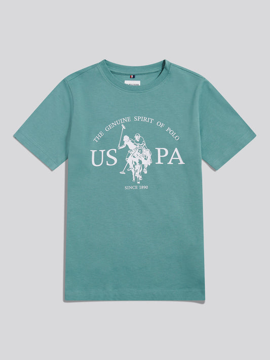 Boys USPA Print Graphic T-Shirt Arctic