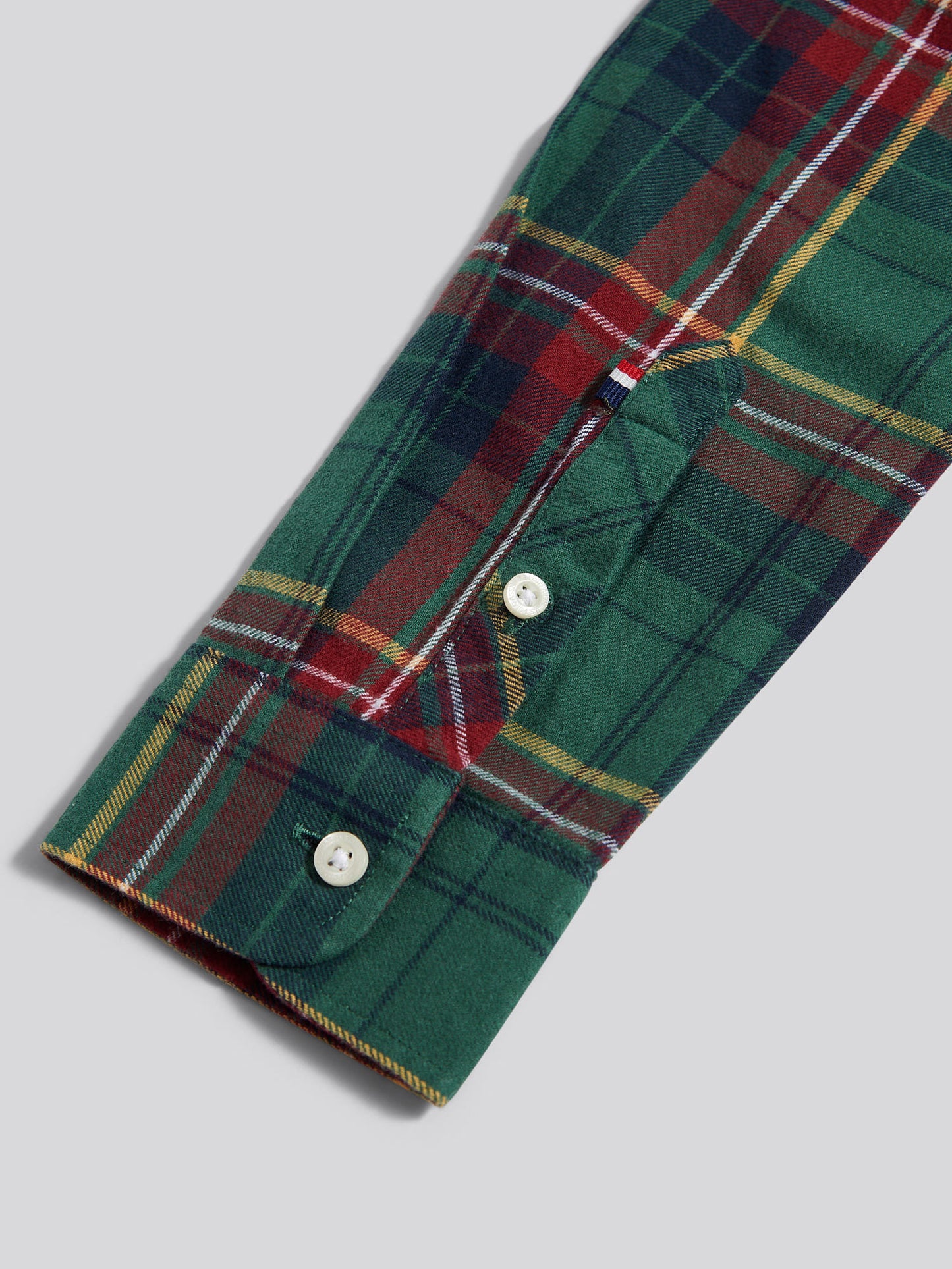 Boys Checked Buttondown Pocket Shirt in Pineneedle