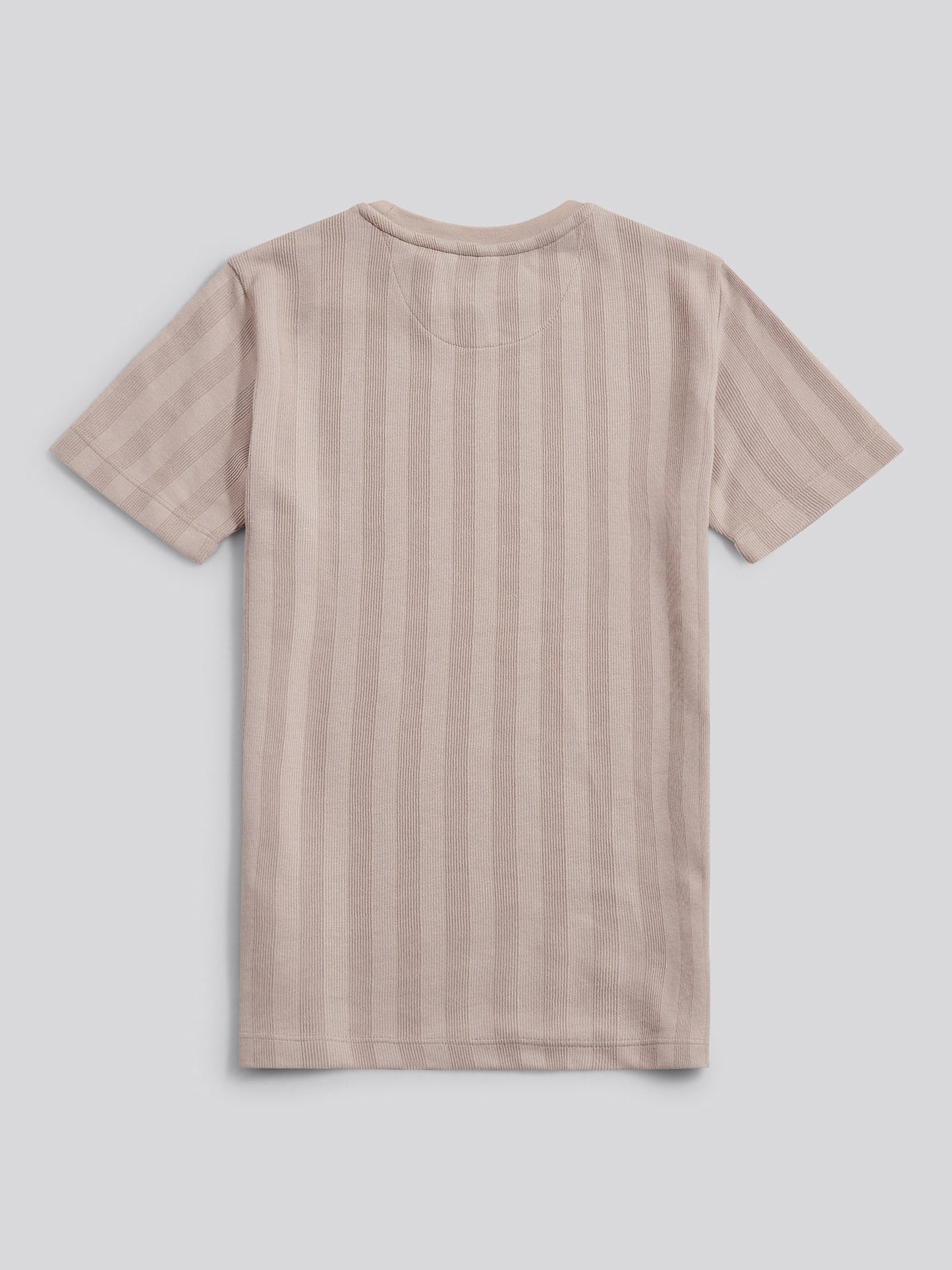 Boys Smart Vertical Texture T-Shirt in Atmosphere