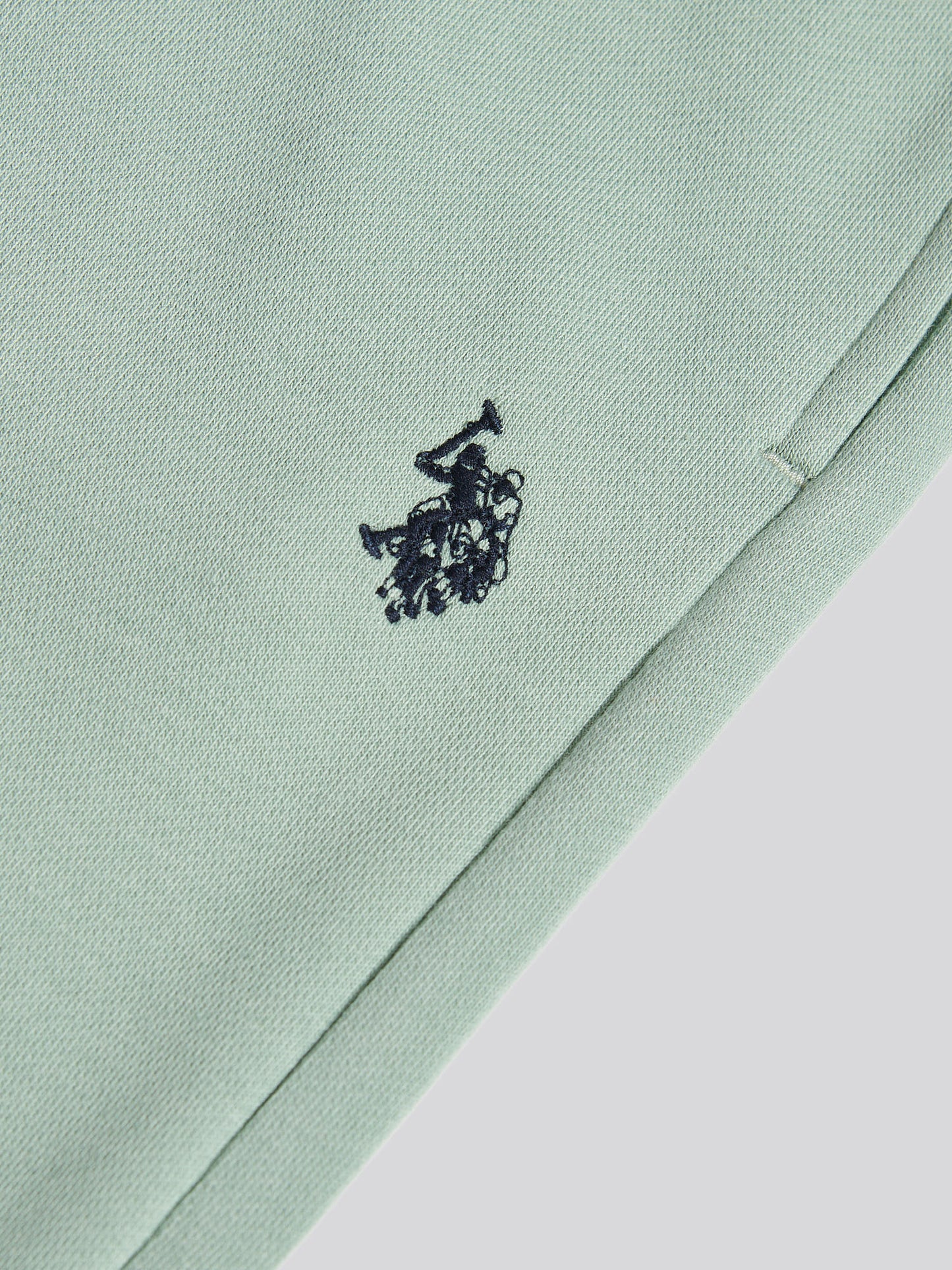 Boys Double Horsemen Loopback Jogger in Iceberg Green