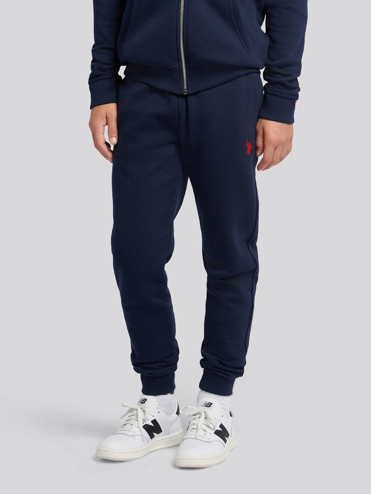 Boys Double Horsemen Loopback Jogger Dark Sapphire Navy / Haute Red DHM
