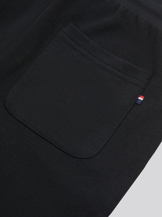 Boys Double Horsemen Loopback Jogger Black Bright White DHM