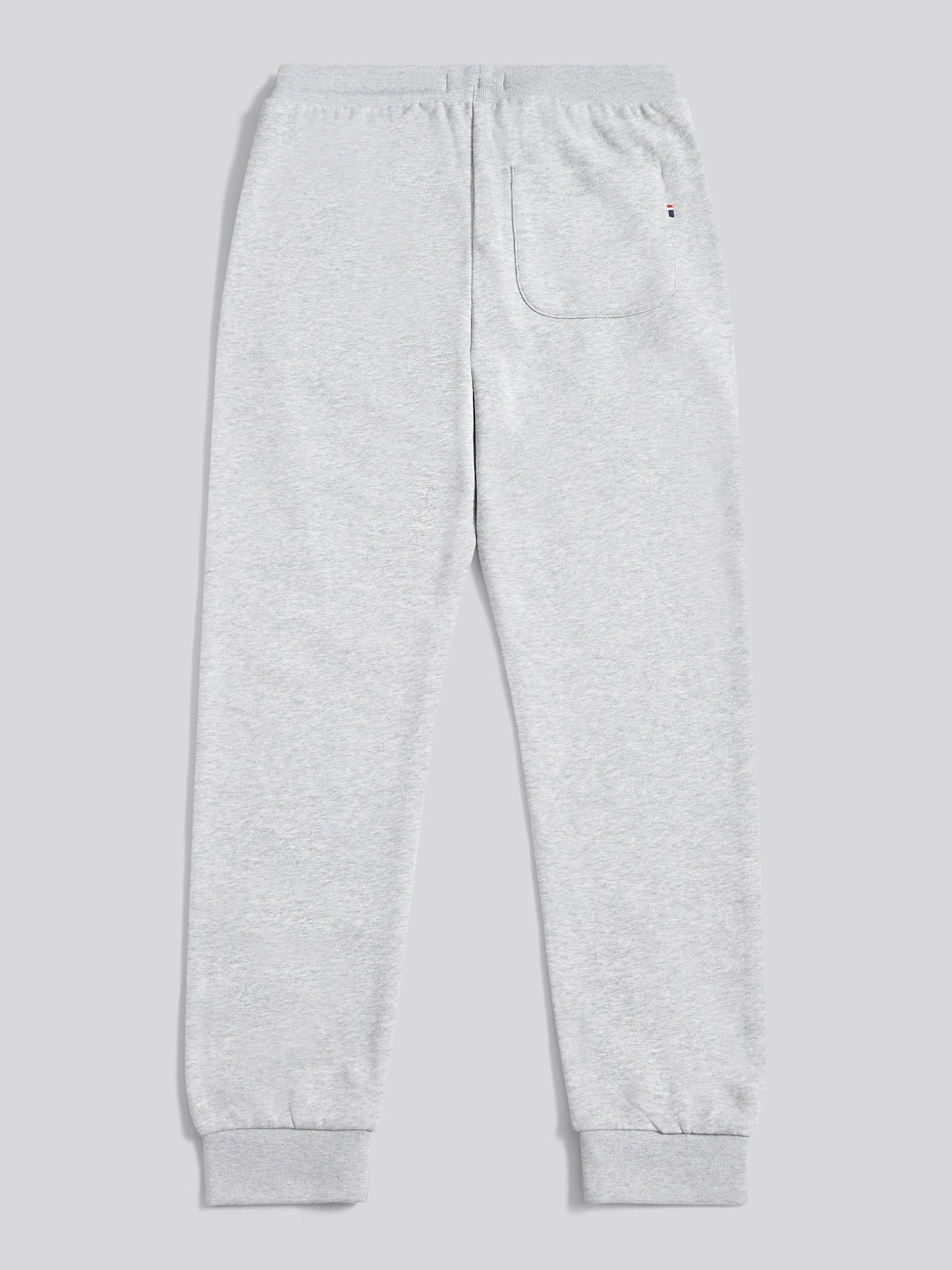 Boys Double Horsemen Loopback Jogger in Mid Grey Marl