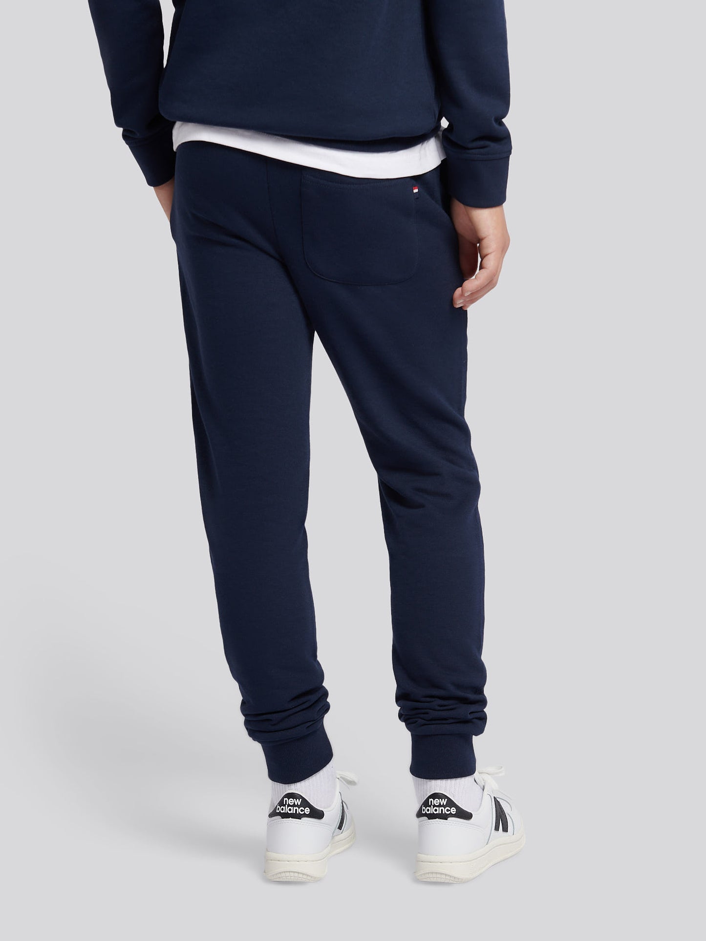 Boys Player 3 Loopback Jogger in Dark Sapphire Navy / Haute Red DHM