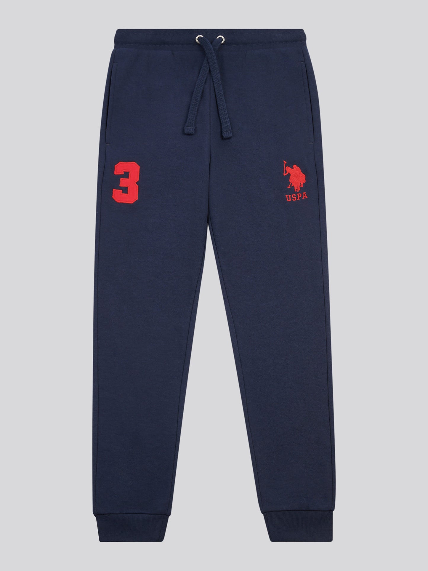 Boys Player 3 Loopback Jogger in Dark Sapphire Navy / Haute Red DHM