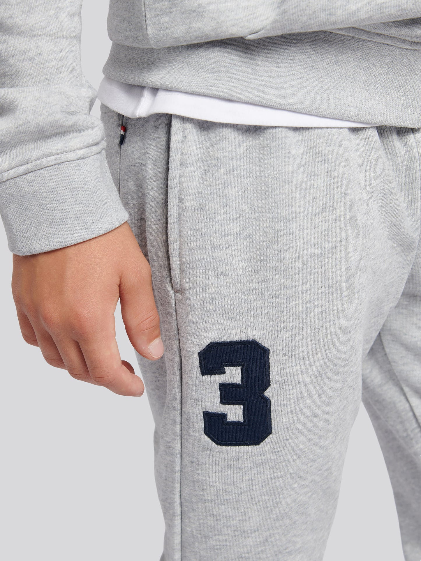 Boys Player 3 Loopback Jogger in Mid Grey Marl