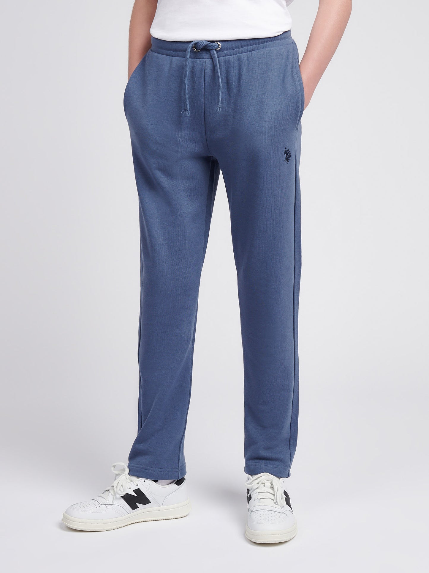Boys Double Horsemen Straight Leg Jogger in Vintage Indigo