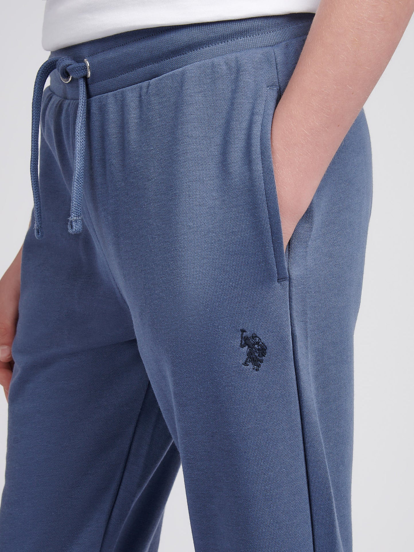 Boys Double Horsemen Straight Leg Jogger in Vintage Indigo