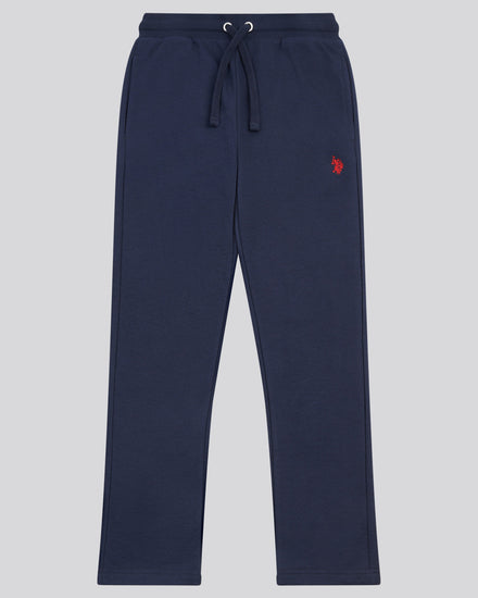 Boys Double Horsemen Straight Leg Jogger in Dark Sapphire Navy / Haute Red DHM