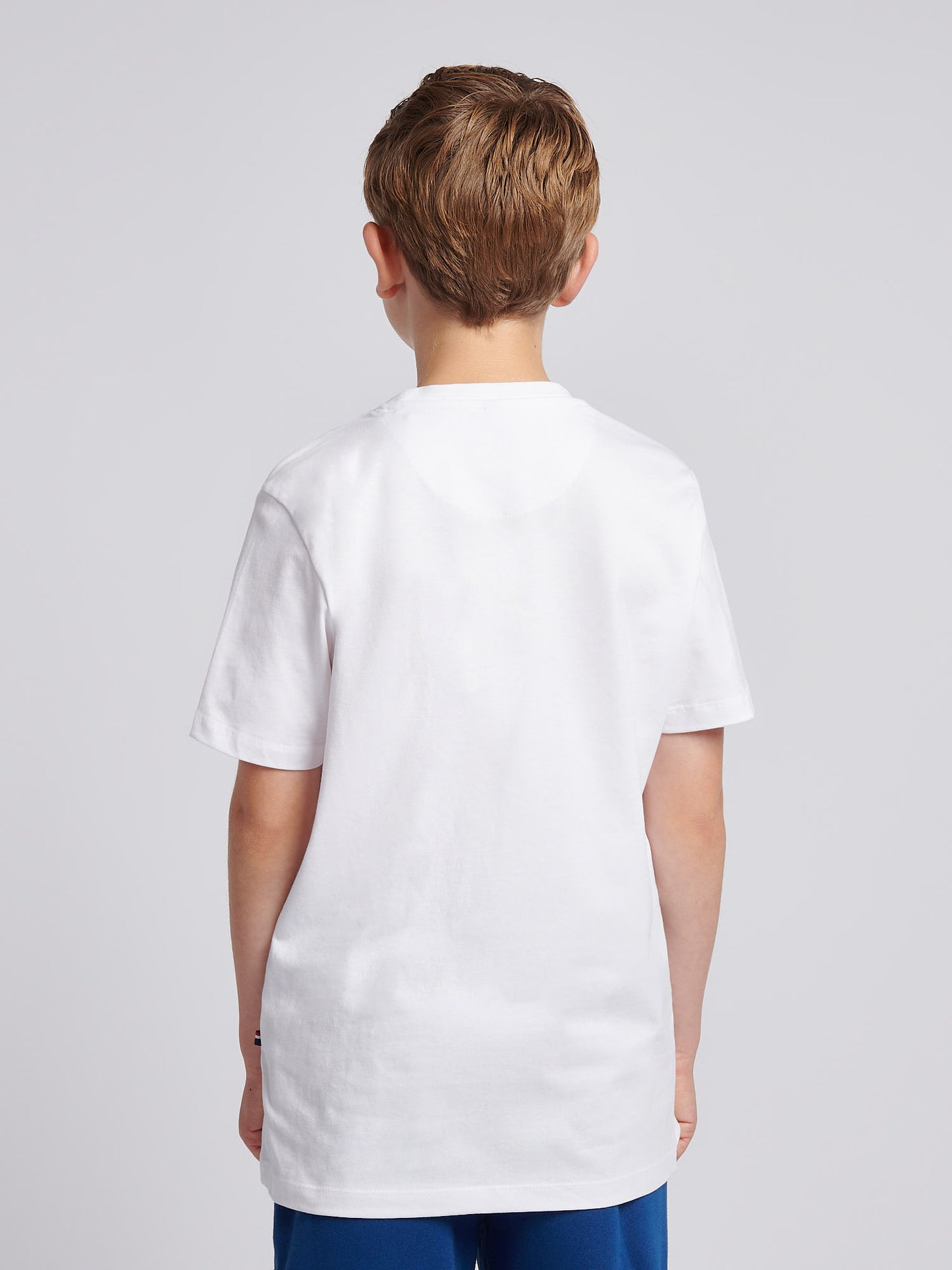 Boys Heritage Graphic Print T-Shirt in Bright White