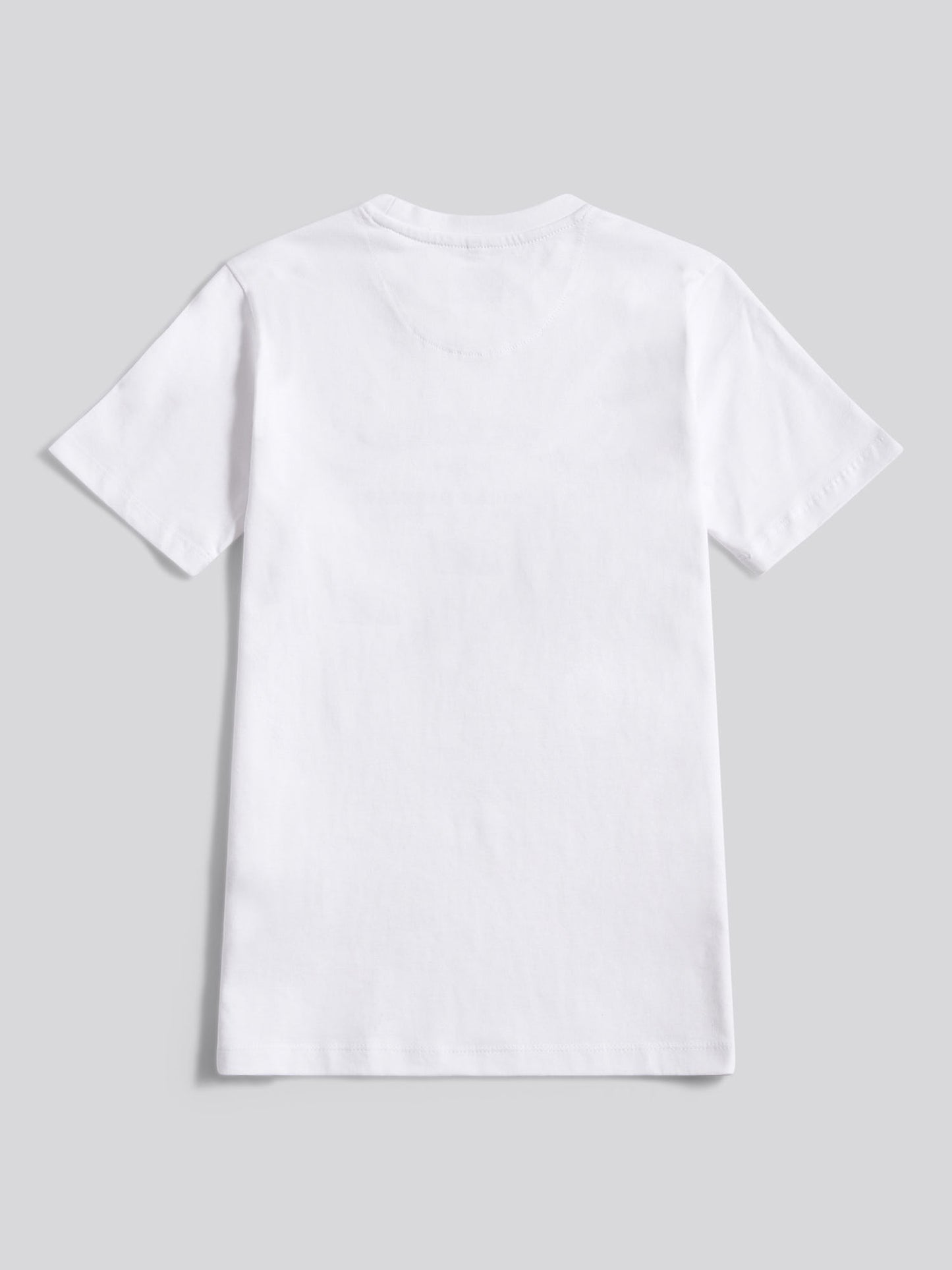 Boys Heritage Graphic Print T-Shirt in Bright White