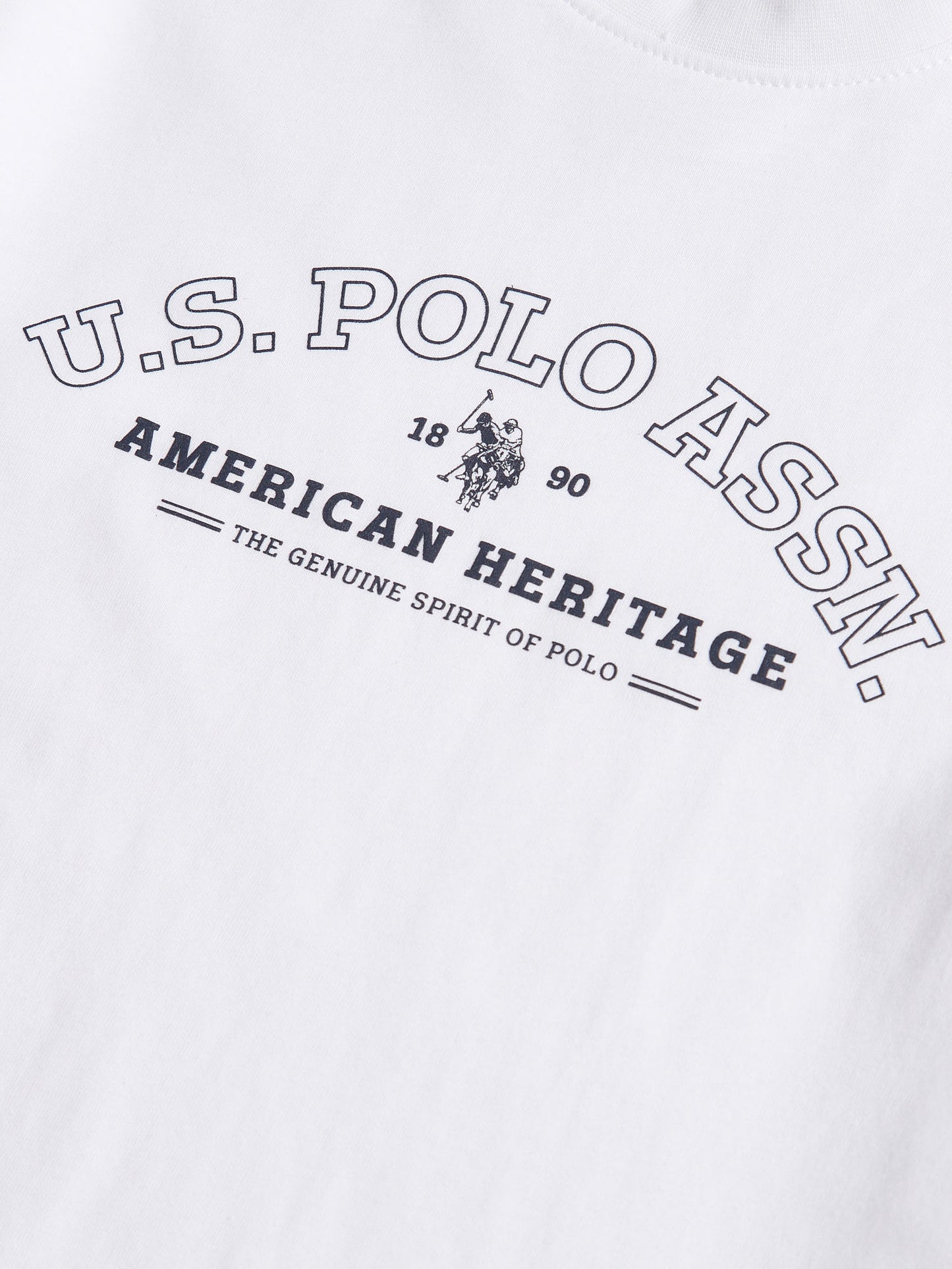 Boys Heritage Graphic Print T-Shirt in Bright White