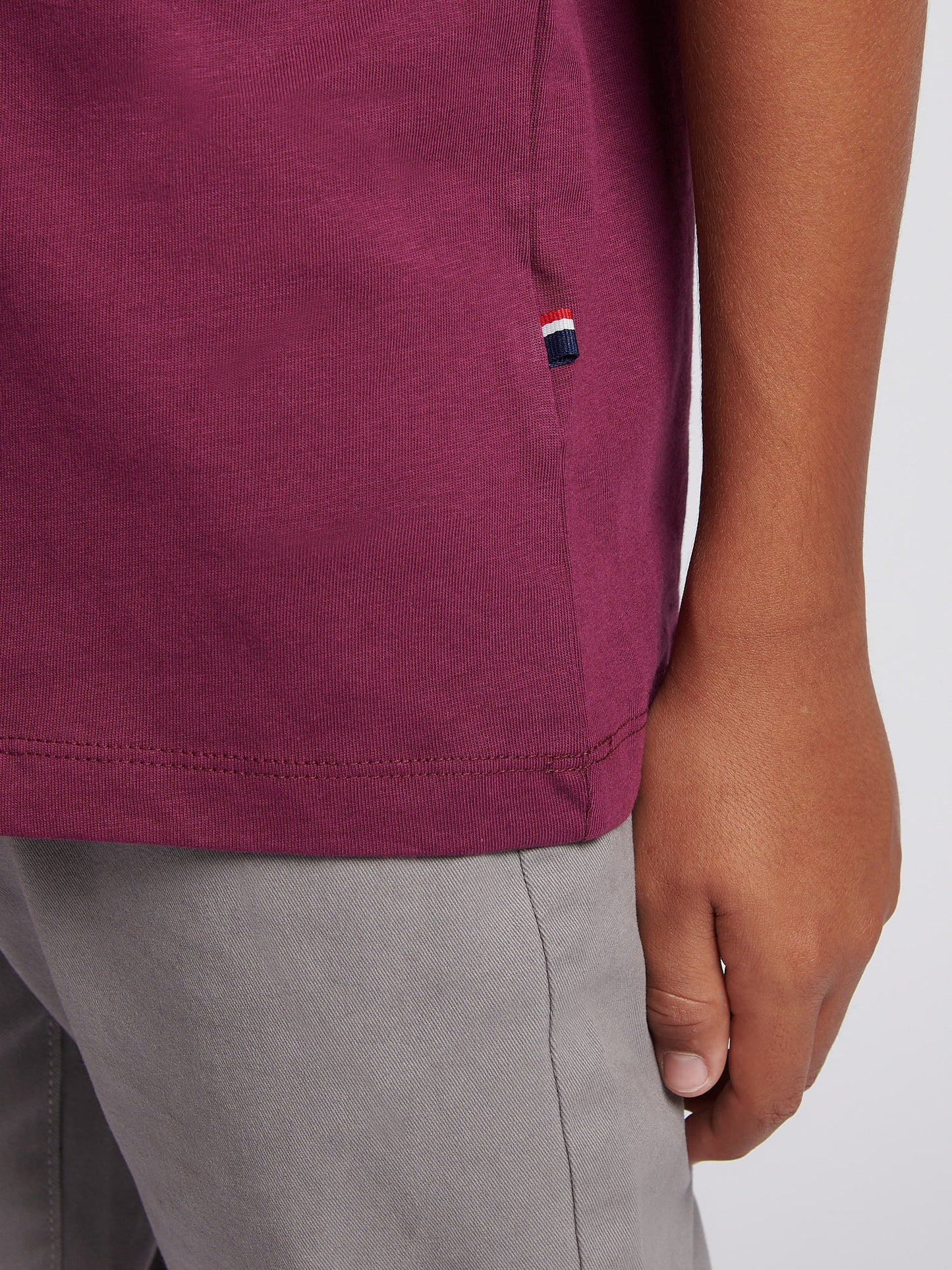 Boys Heritage Graphic Print T-Shirt in Grape Wine