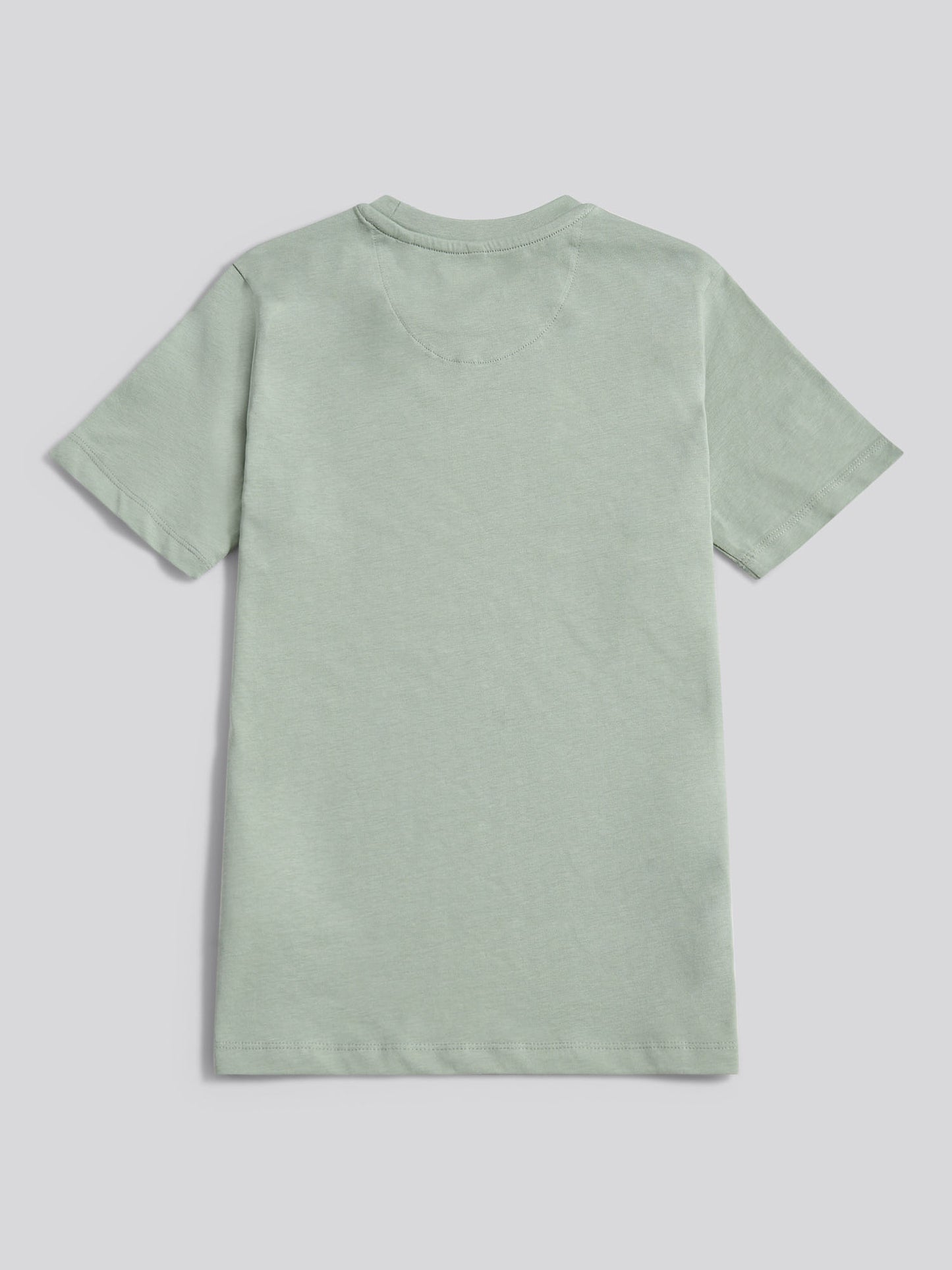Boys Heritage Graphic Print T-Shirt in Iceberg Green