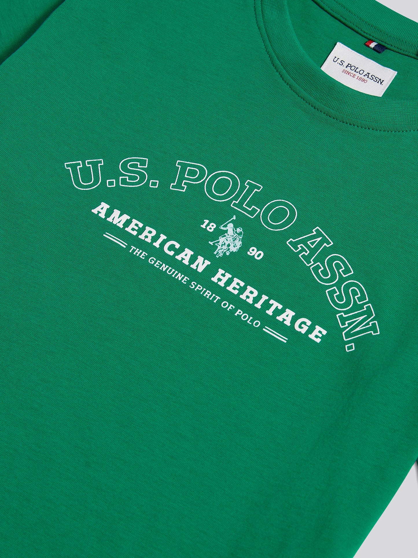 Boys Heritage Graphic Print T-Shirt in Lush Meadow