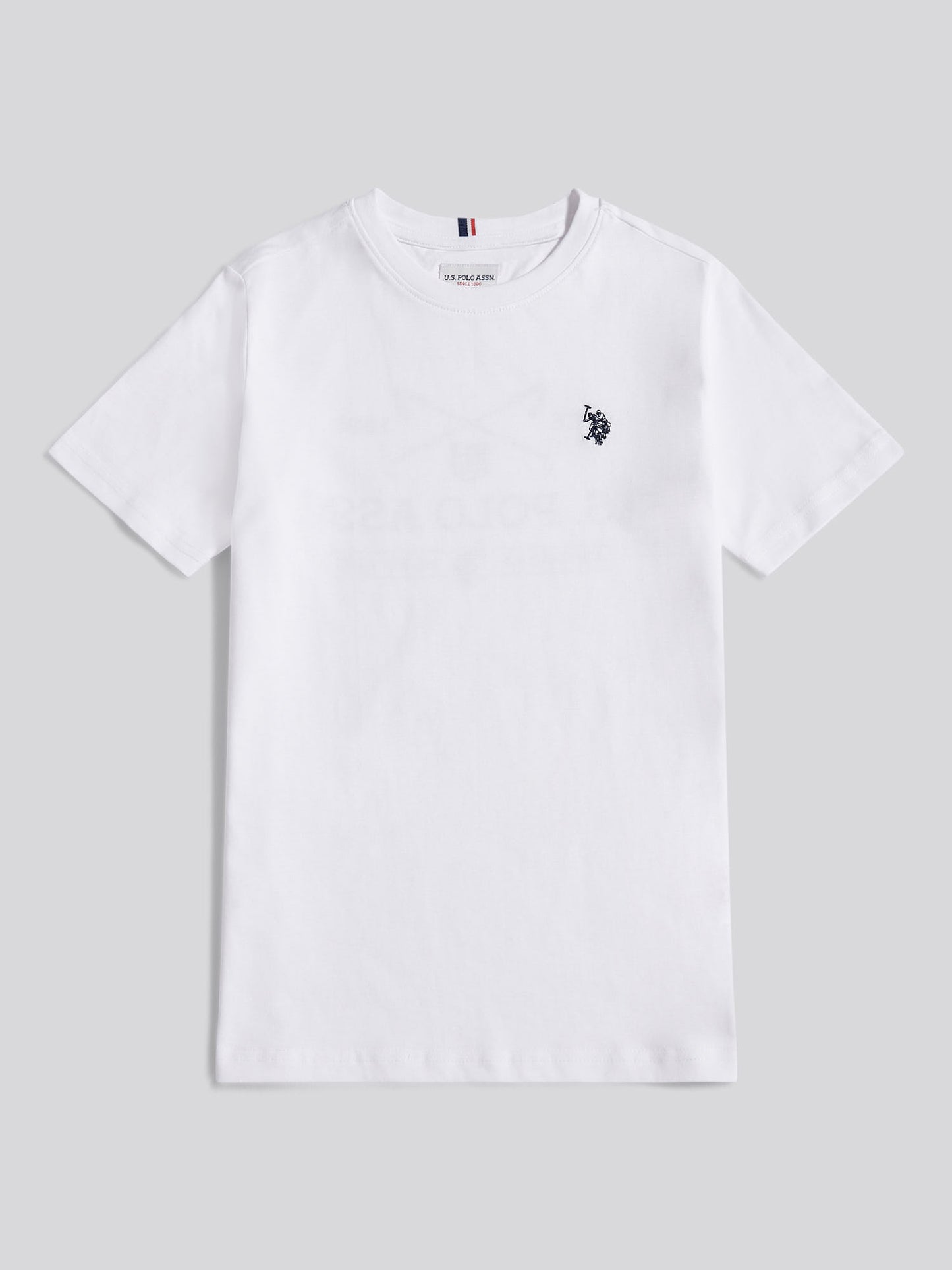 Boys USPA Back Graphic T-Shirt in Bright White