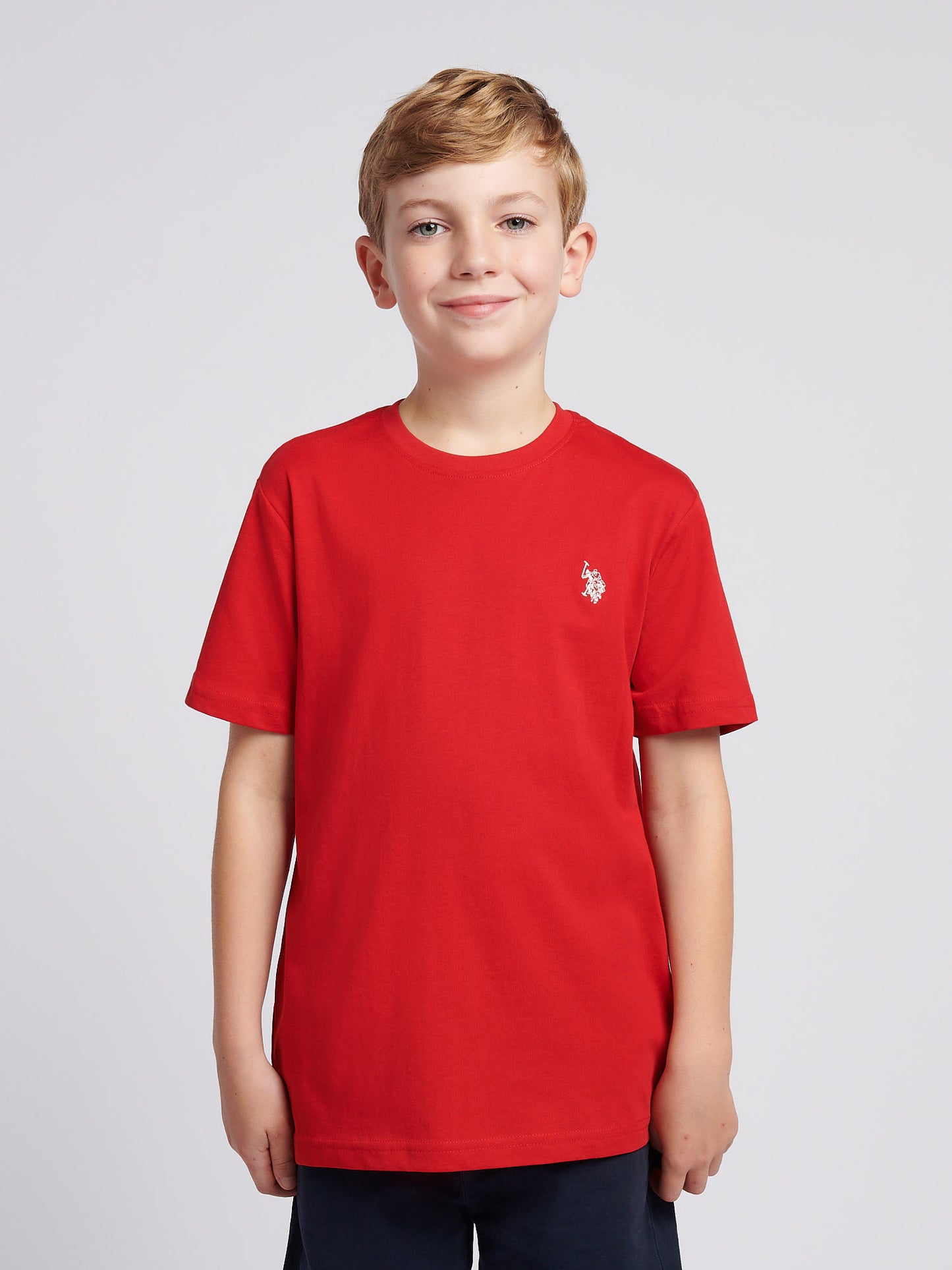Boys USPA Back Graphic T-Shirt in Haute Red