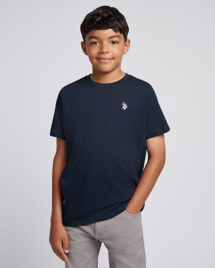 Boys USPA Back Graphic T-Shirt in Dark Sapphire Navy