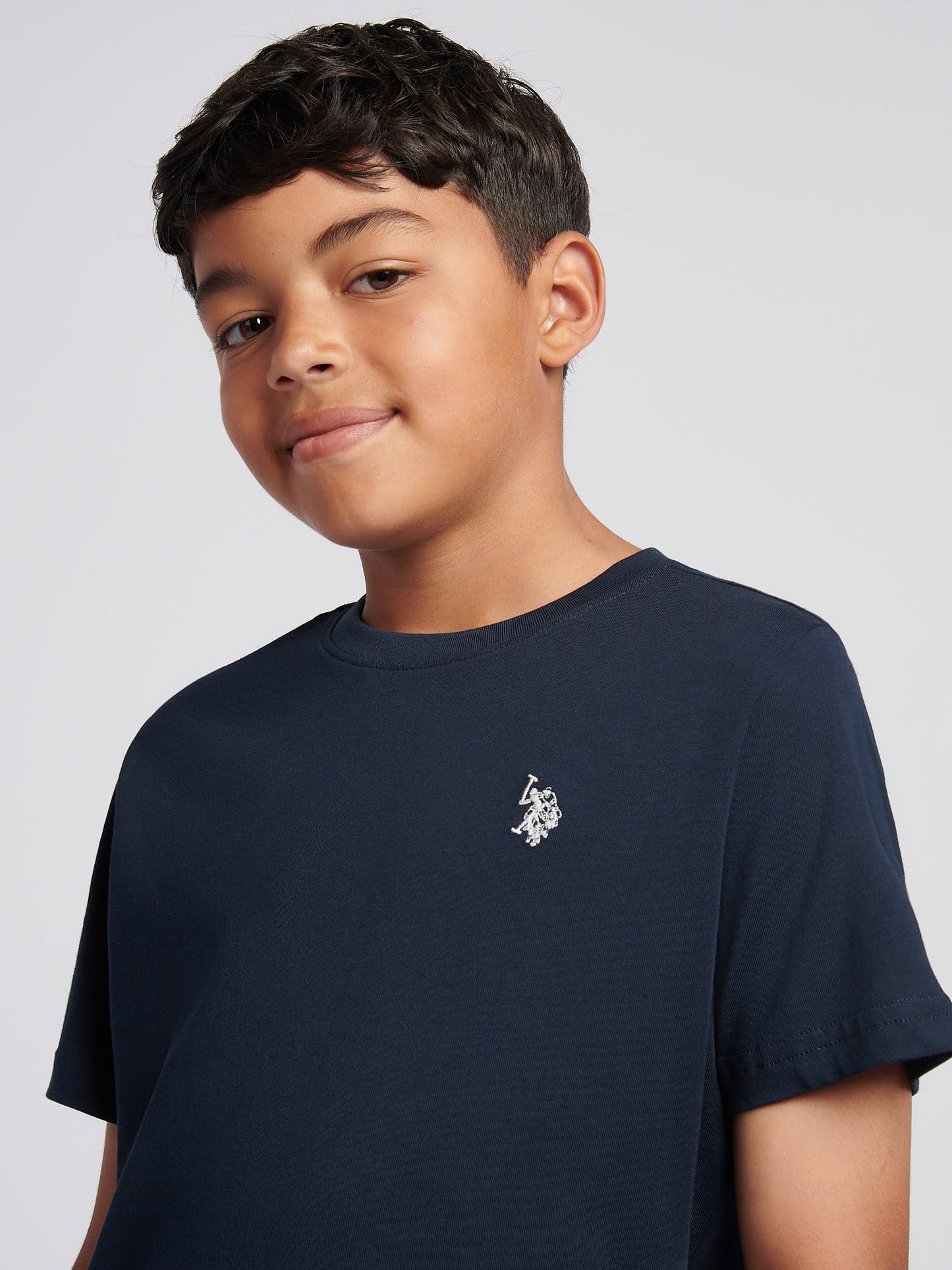 Boys USPA Back Graphic T-Shirt in Dark Sapphire Navy