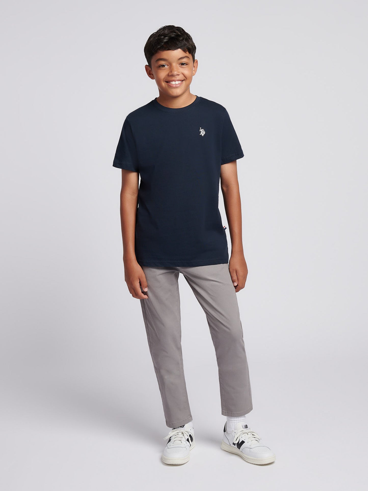 Boys USPA Back Graphic T-Shirt in Dark Sapphire Navy