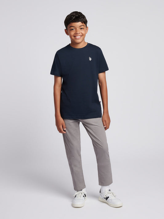 Boys USPA Back Graphic T-Shirt in Dark Sapphire Navy