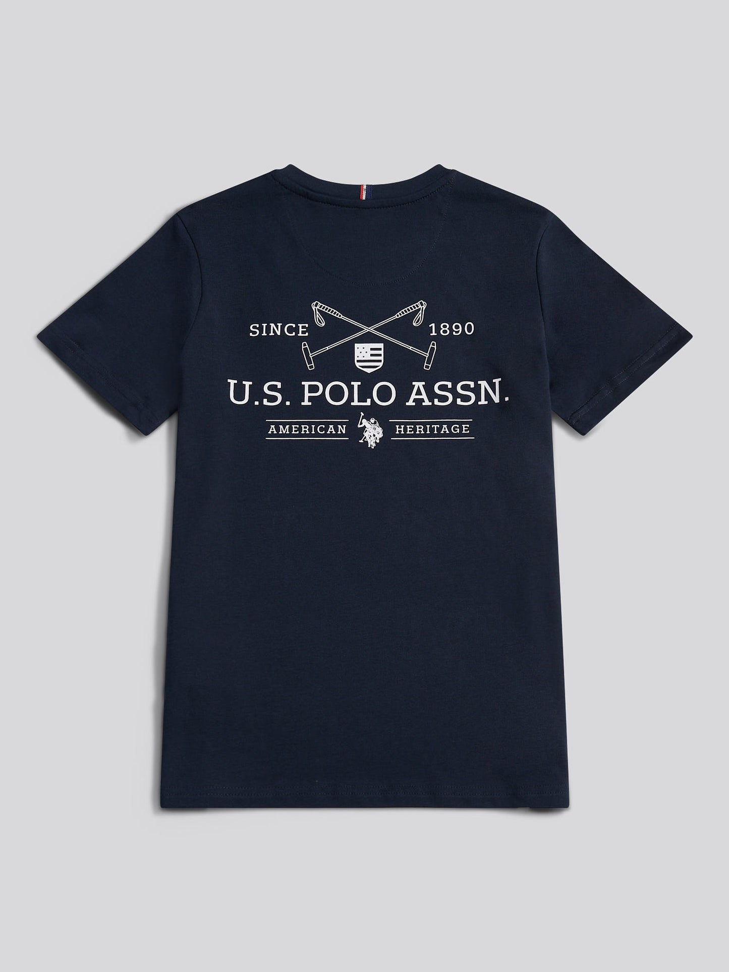 Boys USPA Back Graphic T-Shirt in Dark Sapphire Navy