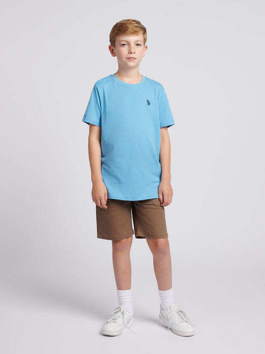 Boys USPA Back Graphic T-Shirt in Heritage Blue