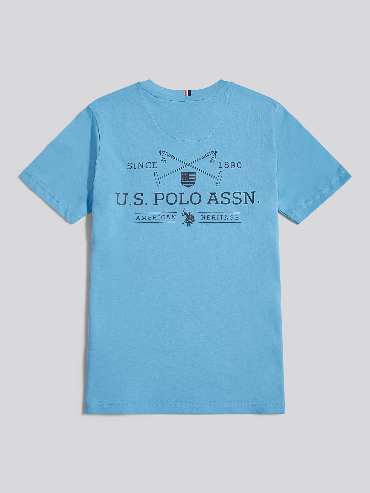 Boys USPA Back Graphic T-Shirt in Heritage Blue