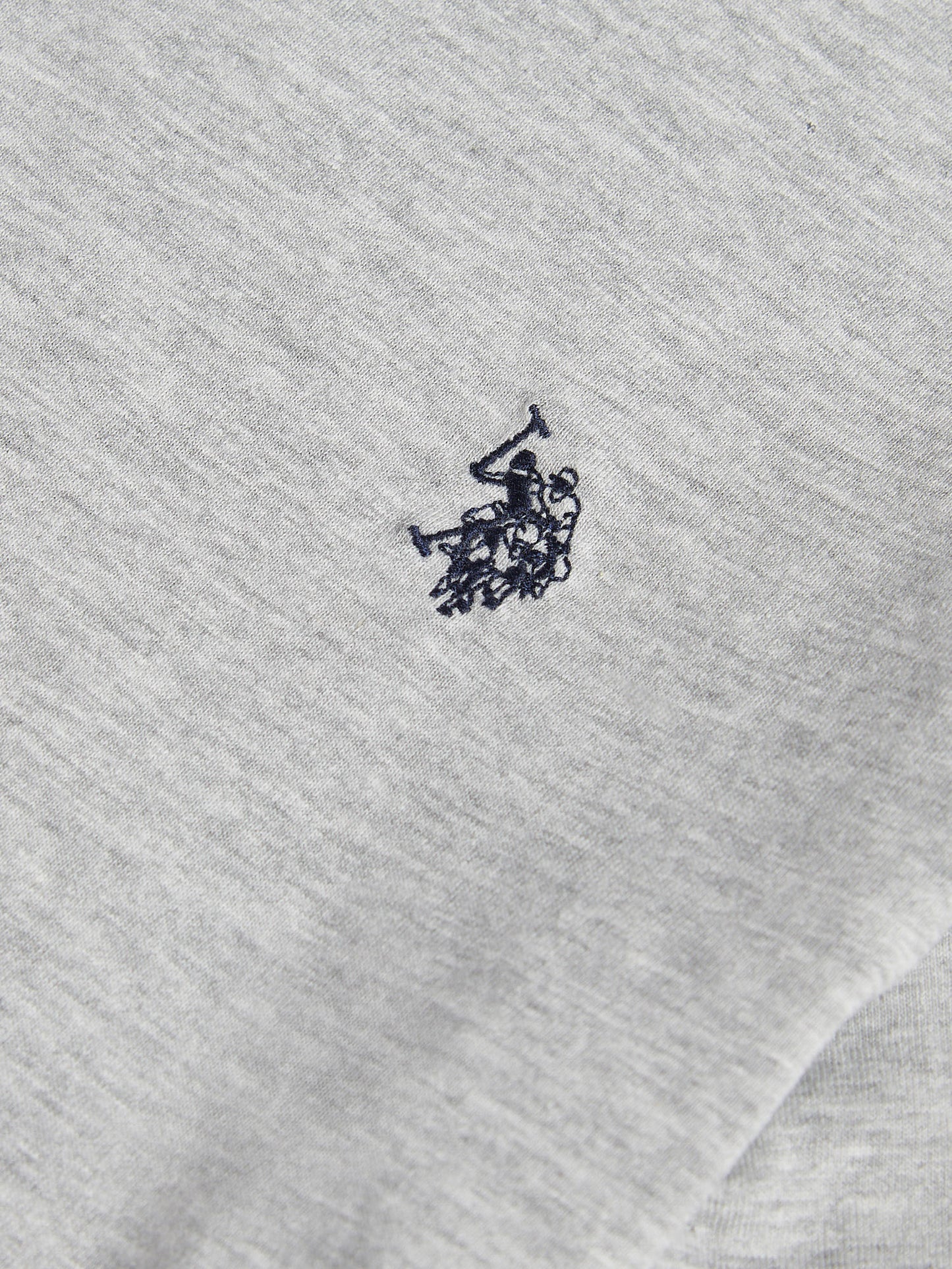 Boys USPA Back Graphic T-Shirt in Mid Grey Marl