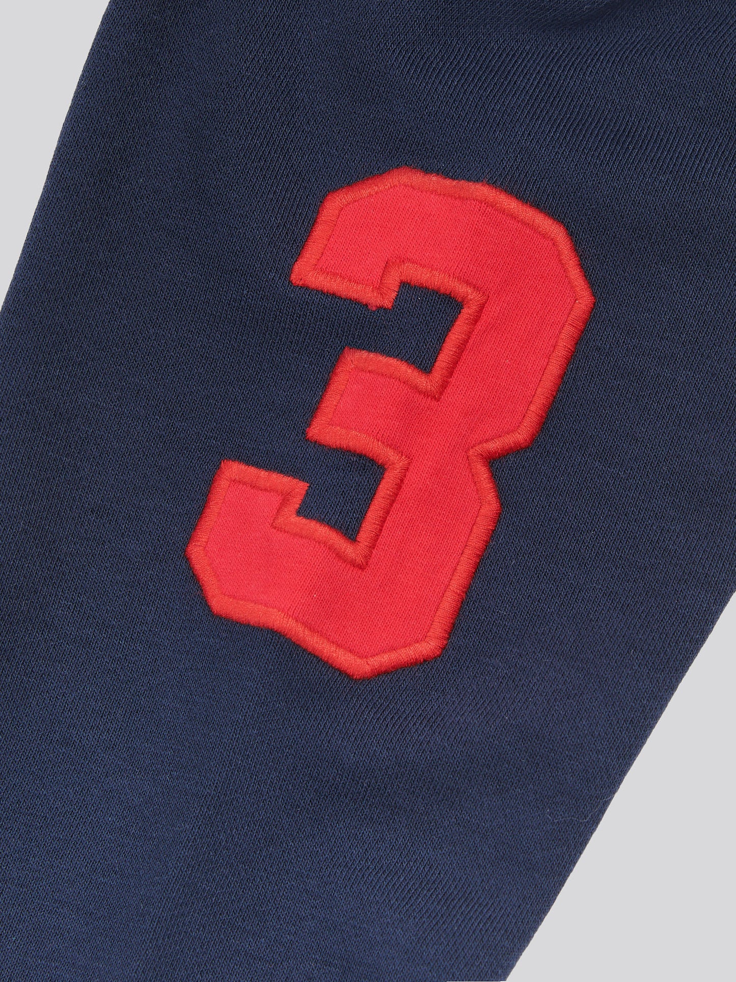 Boys Player 3 Hoodie in Dark Sapphire Navy / Haute Red DHM
