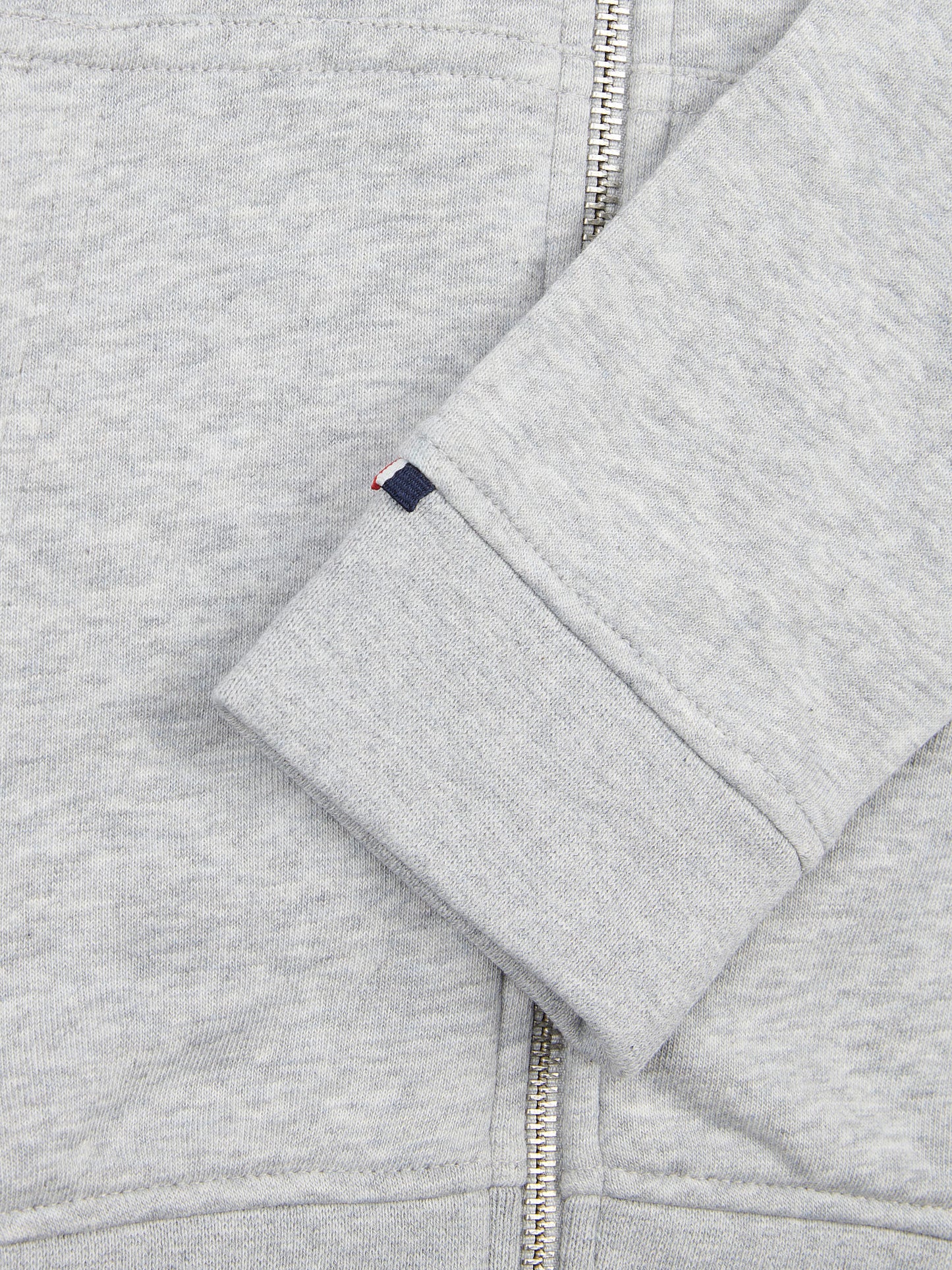 Boys Player 3 Zip Hoodie in Mid Grey Marl