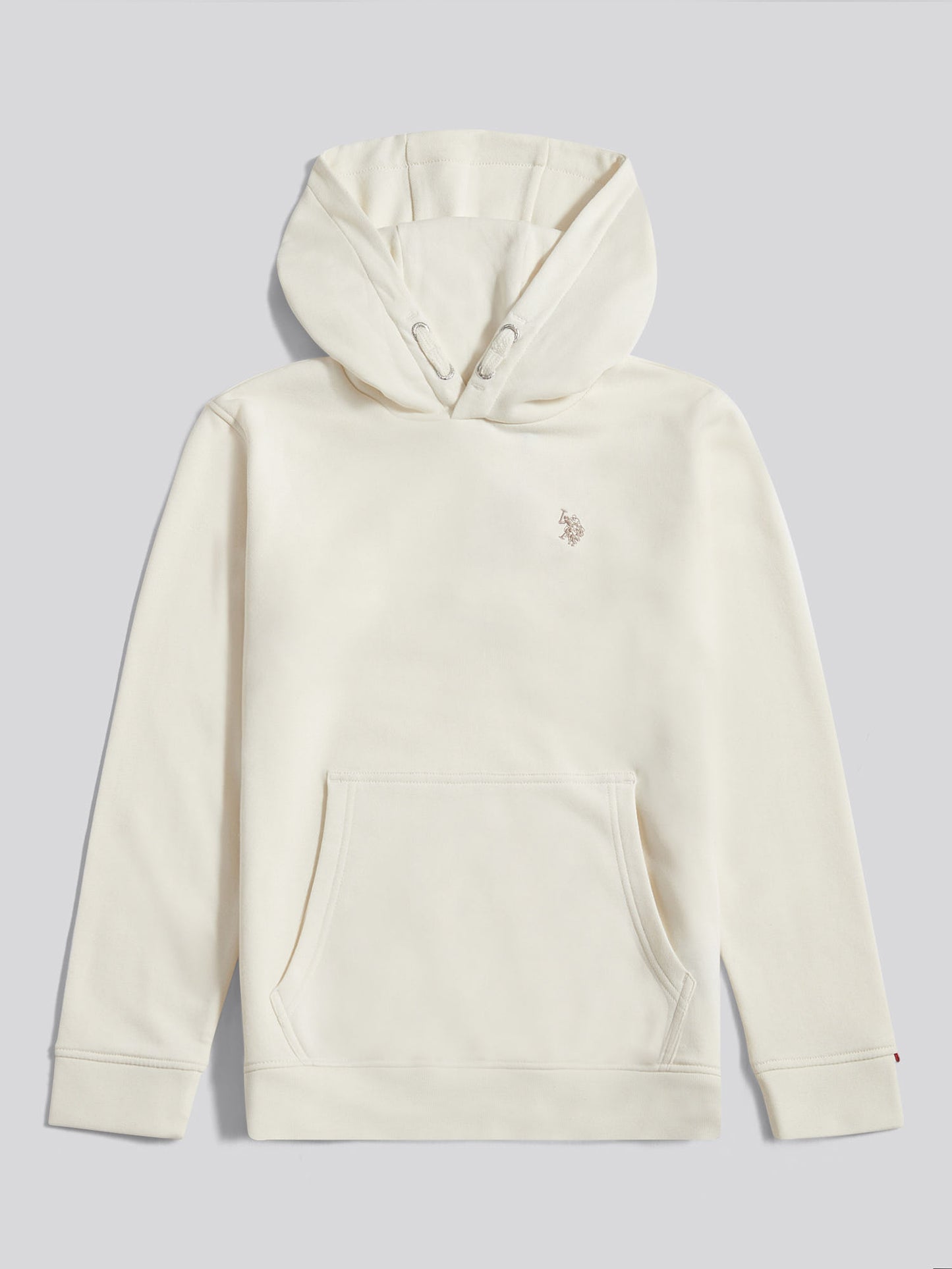 Boys Double Horsemen Hoodie in Whisper White