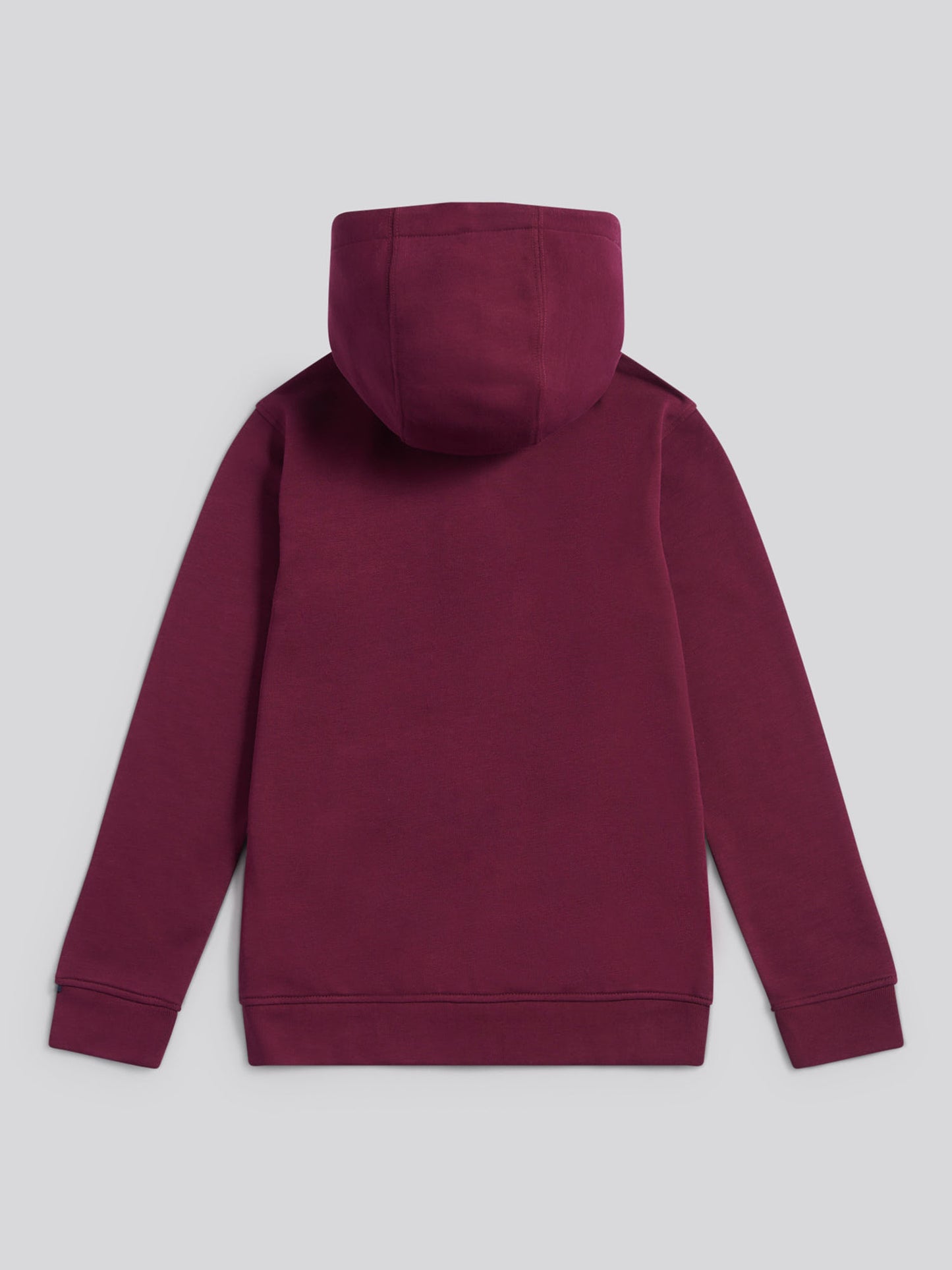 Boys Double Horsemen Zip Hoodie in Grape Wine