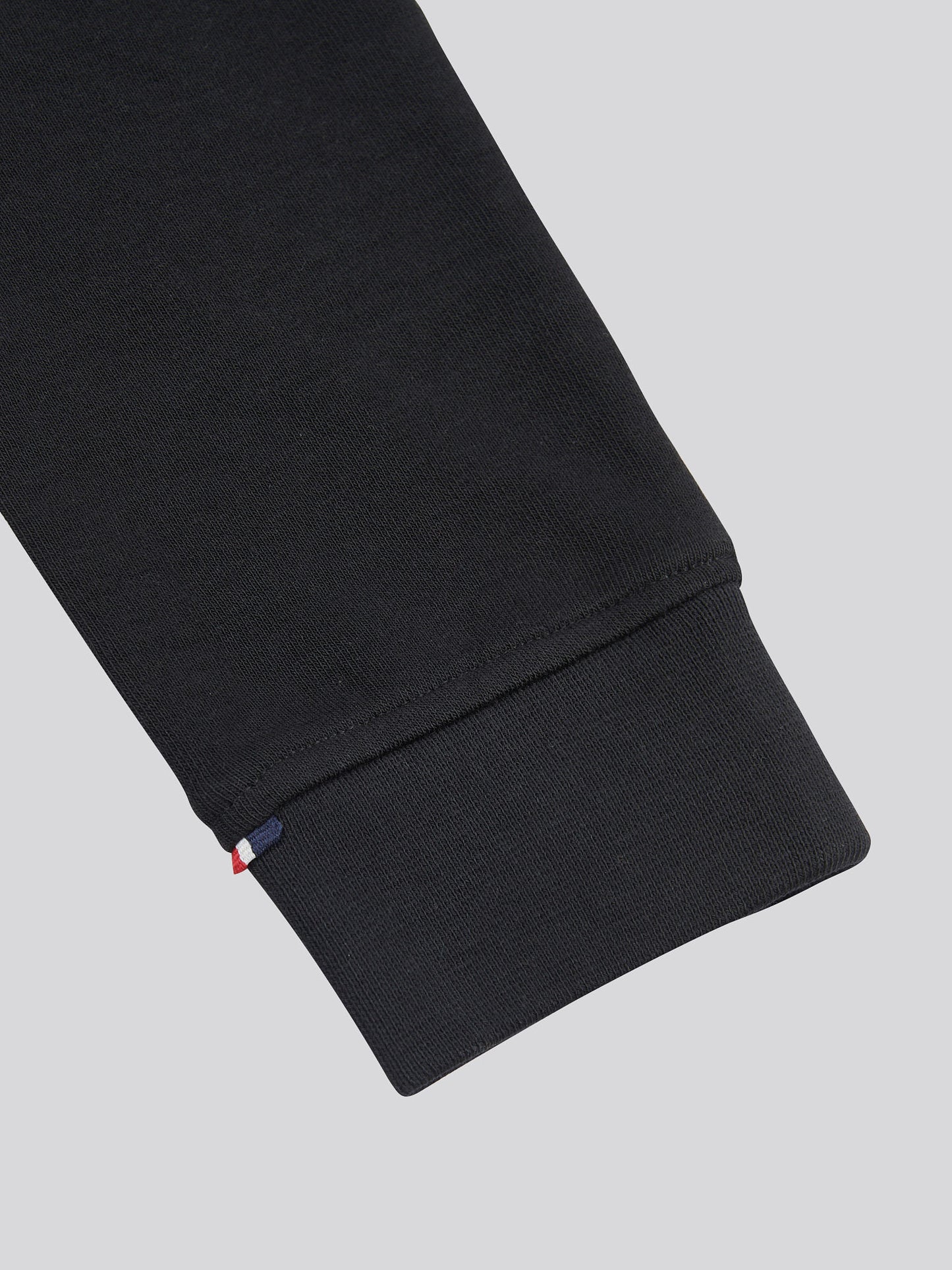 Boys Double Horsemen Zip Hoodie in Black Bright White DHM