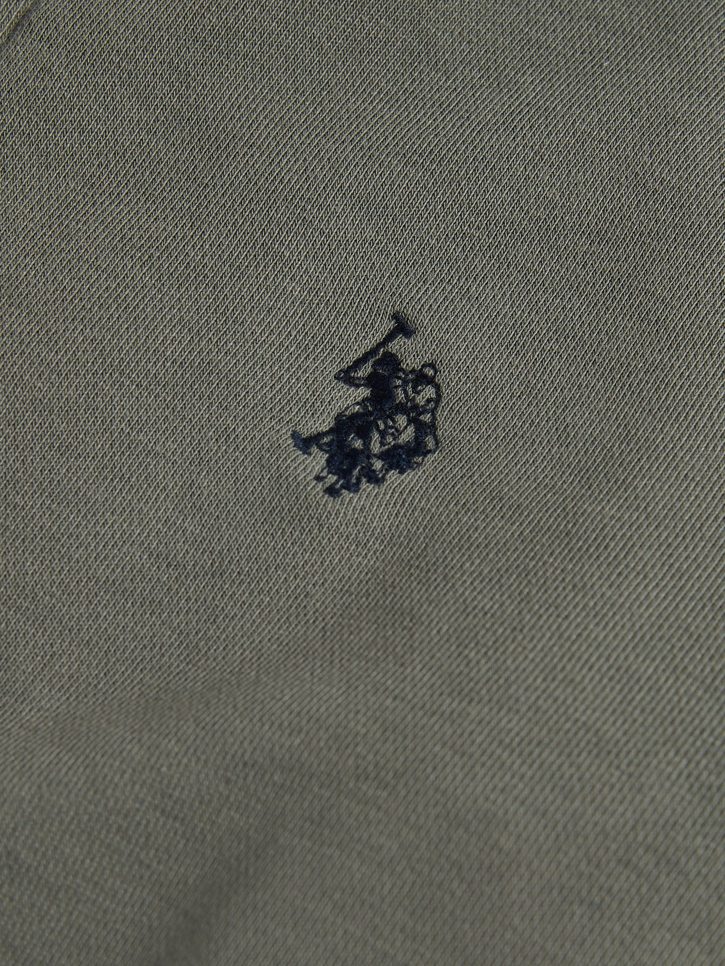 Boys Double Horsemen Zip Hoodie in Mulled Basil