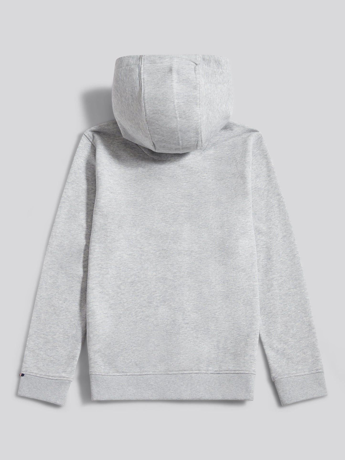 Boys Double Horsemen Zip Hoodie in Mid Grey Marl