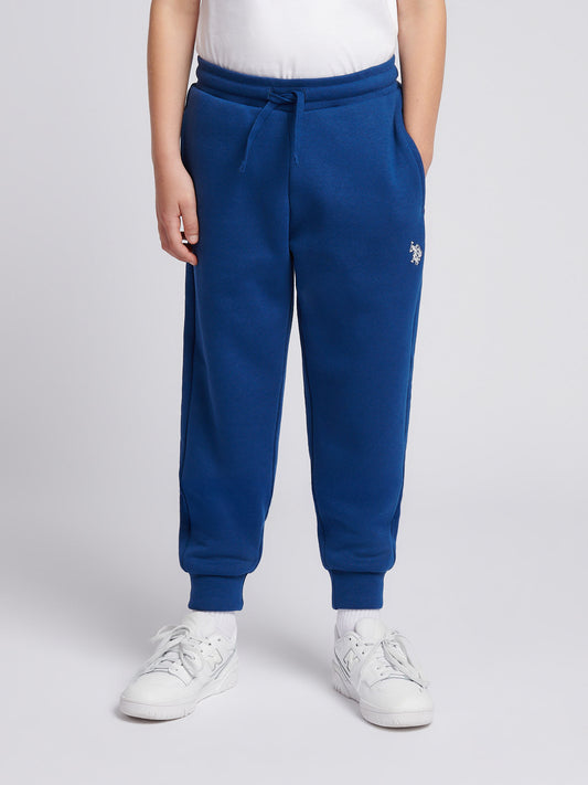 Boys Script Graphic Hoodie & Jogger Set in Navy Peony