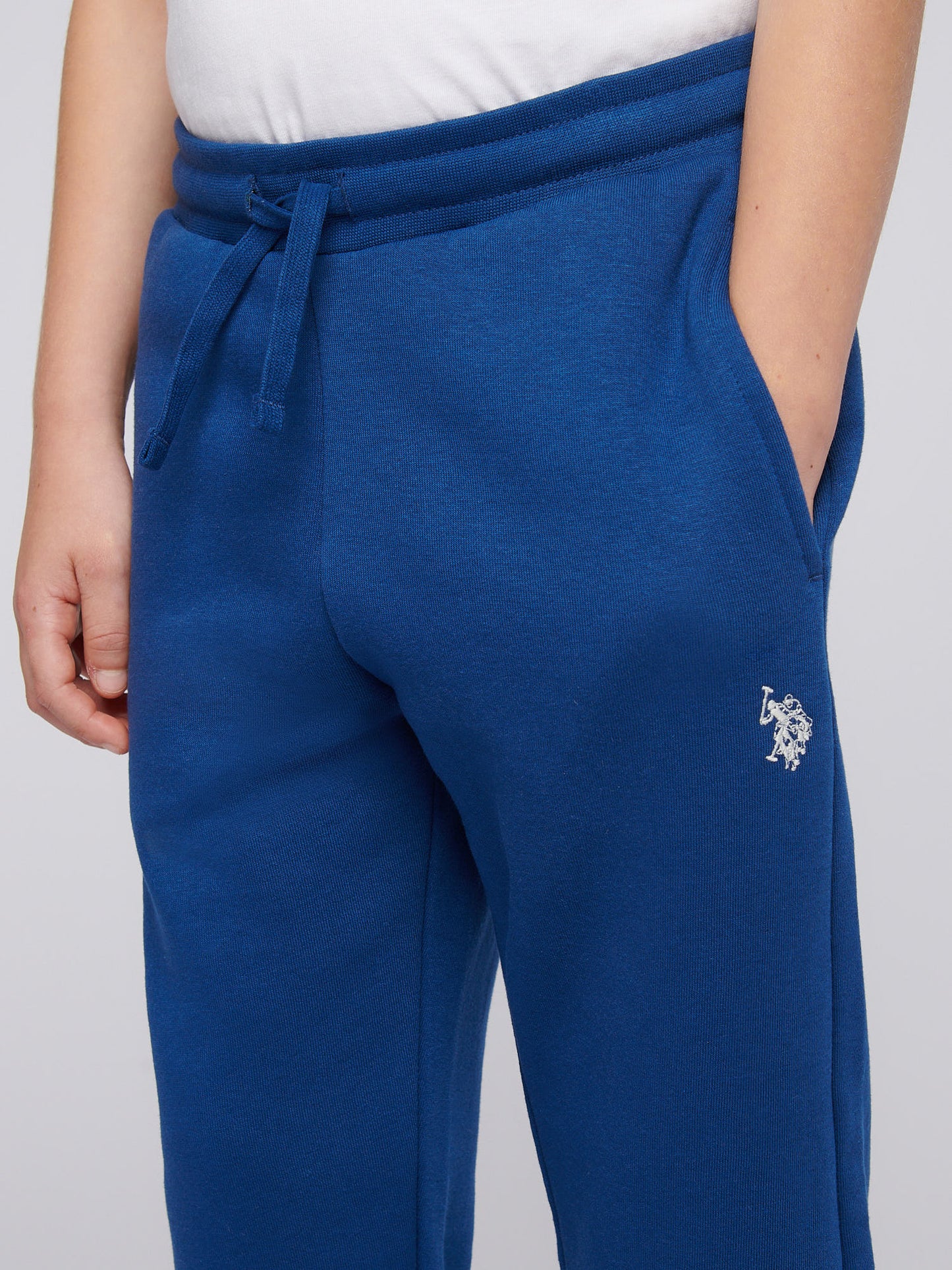 Boys Script Graphic Hoodie & Jogger Set in Navy Peony