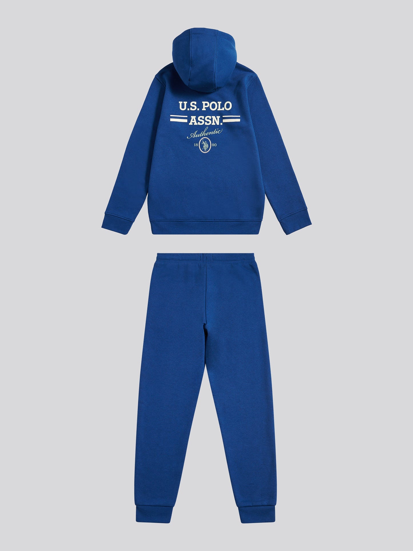 Boys Script Graphic Hoodie & Jogger Set in Navy Peony