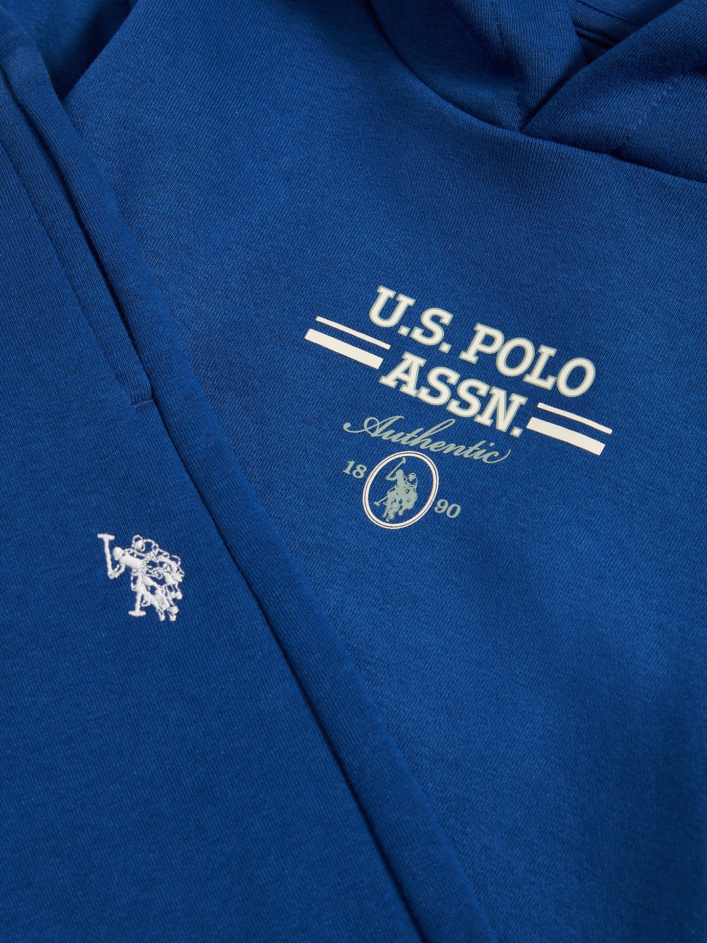 Boys Script Graphic Hoodie & Jogger Set in Navy Peony